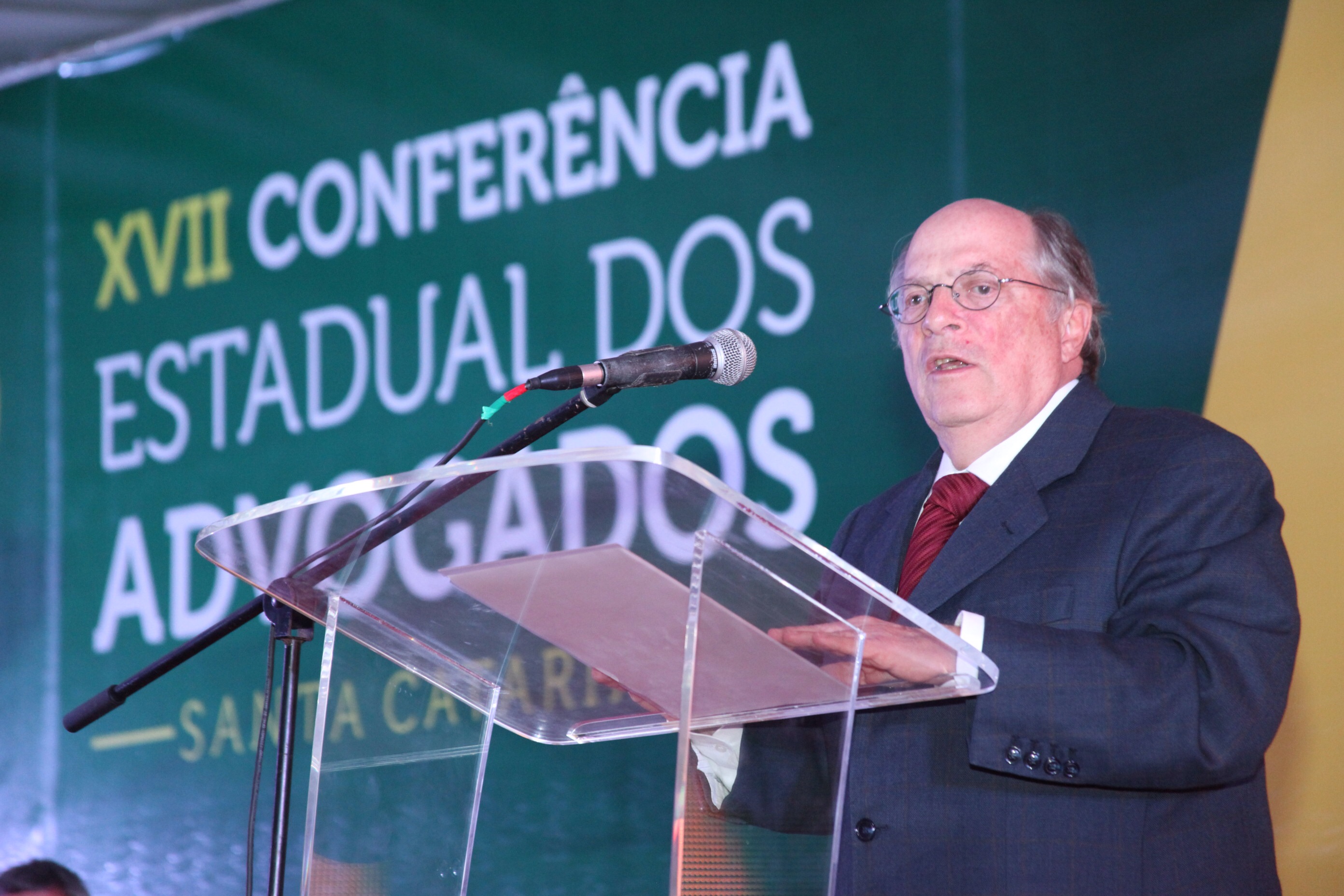 Dr. Miguel Reale Jr. Encerramento da XVII Conferência estadual  dos advogados de SC. Foto: Fábio Queiroz / Agência AL