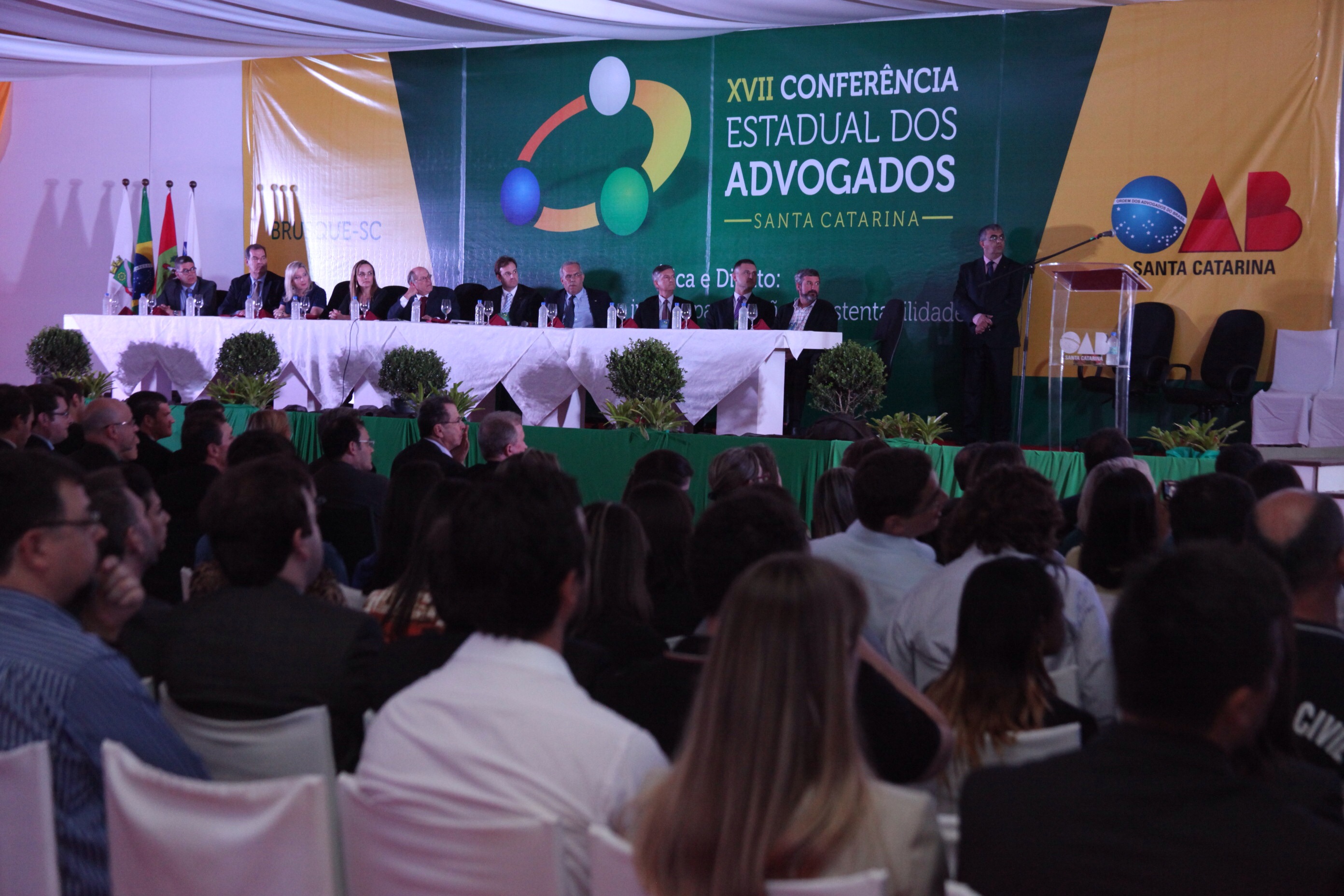 Encerramento da XVII Conferência estadual  dos advogados de SC. Foto: Fábio Queiroz / Agência AL