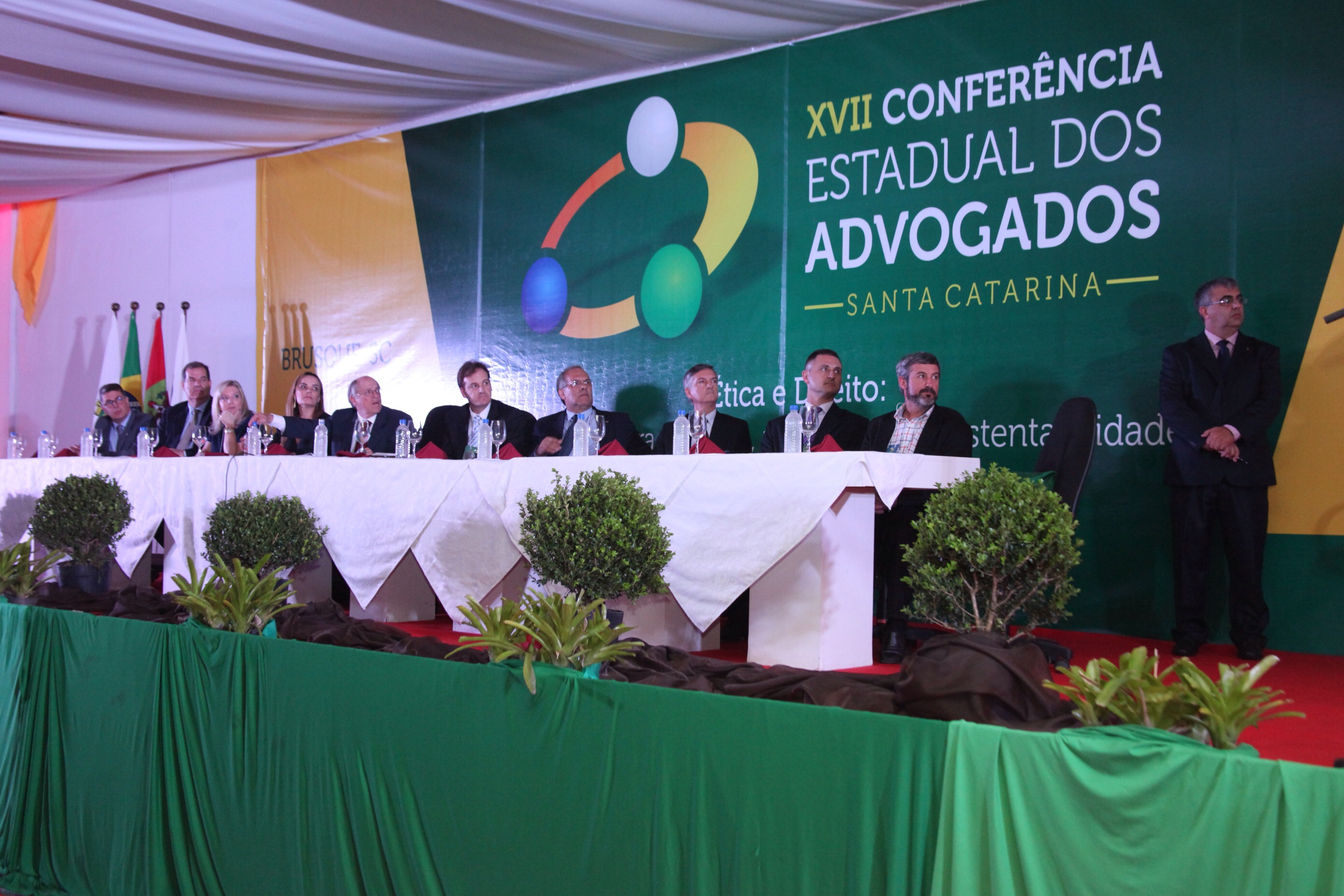 Encerramento da XVII Conferência estadual  dos advogados de SC. Foto: Fábio Queiroz / Agência AL