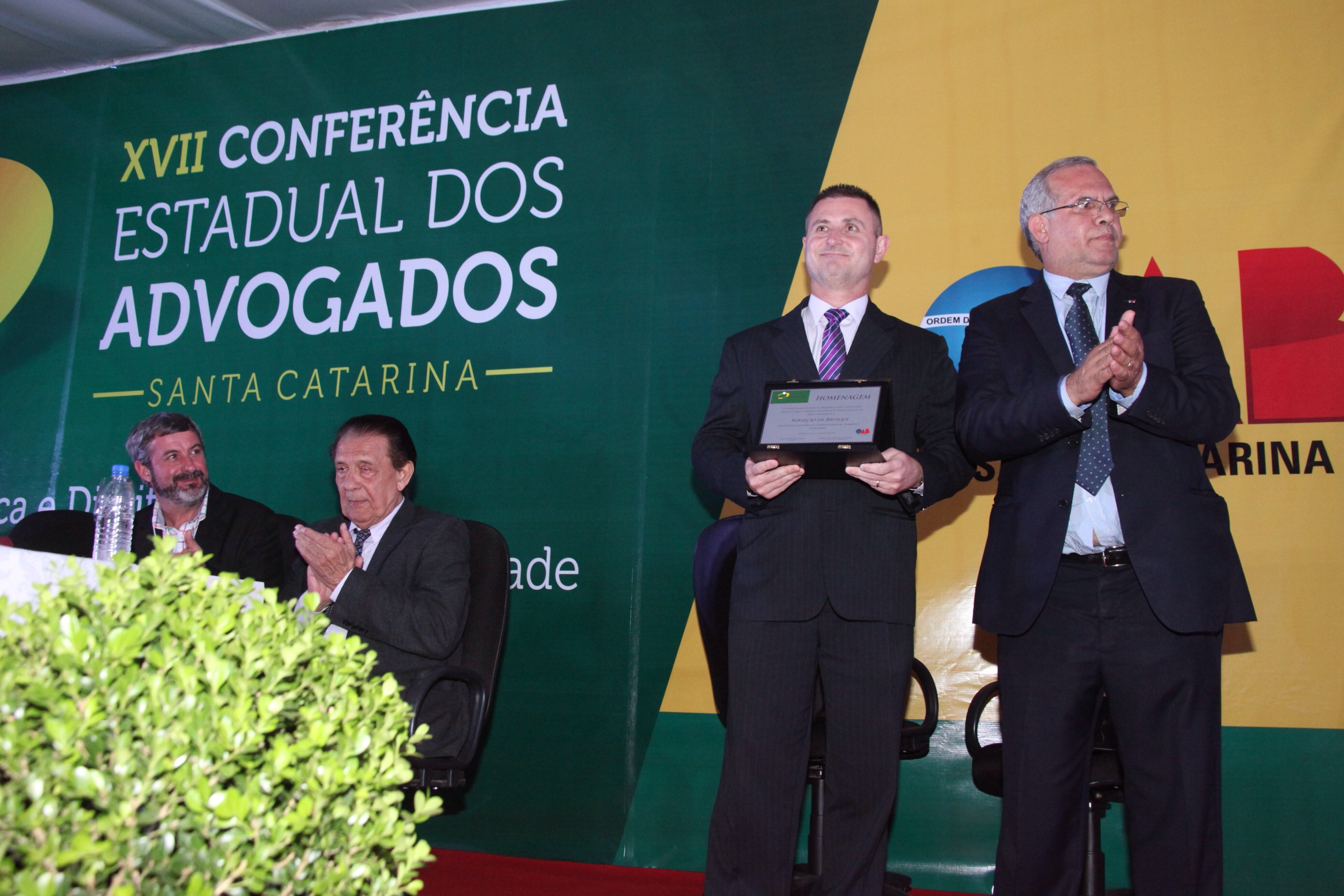 Encerramento da XVII Conferência estadual  dos advogados de SC. Foto: Fábio Queiroz / Agência AL