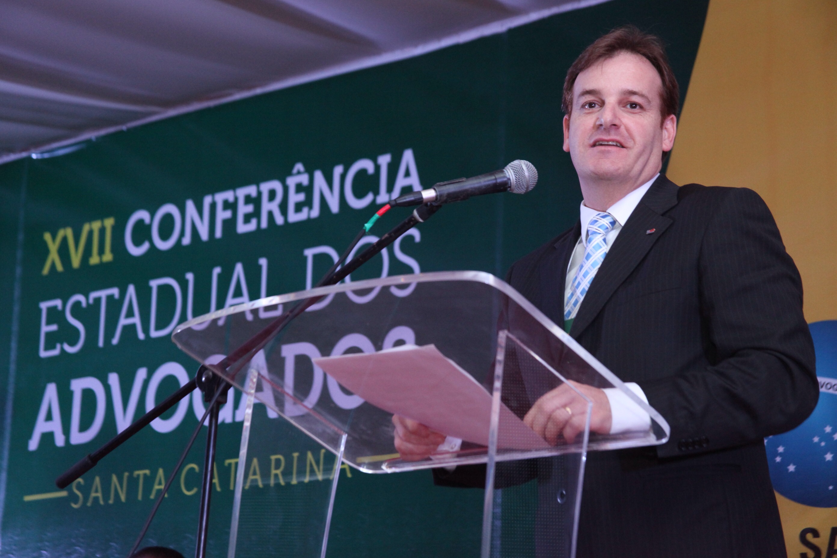 Encerramento da XVII Conferência estadual  dos advogados de SC. Foto: Fábio Queiroz / Agência AL