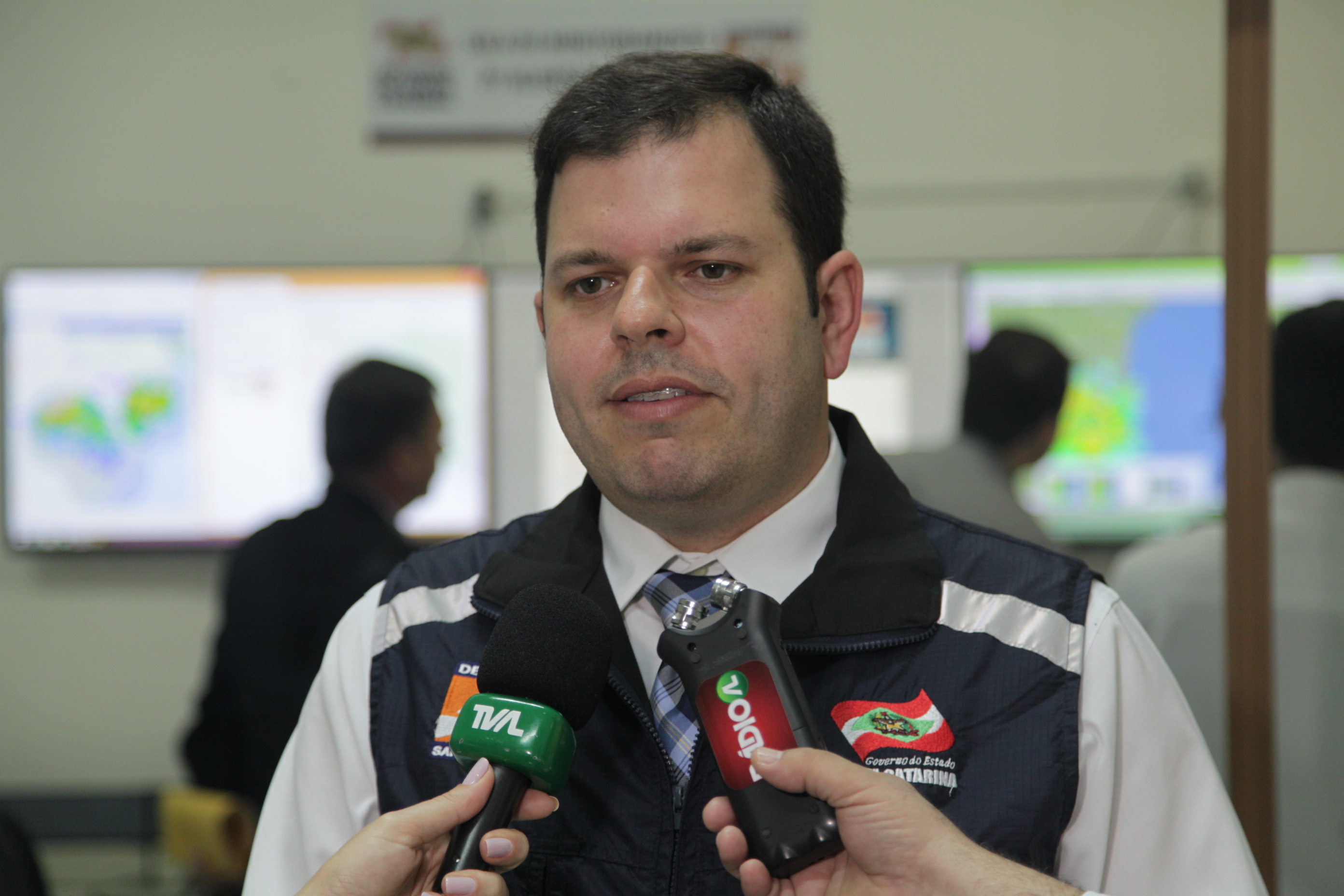 Secretário da Defesa Civil, Rodrigo Moratelli.