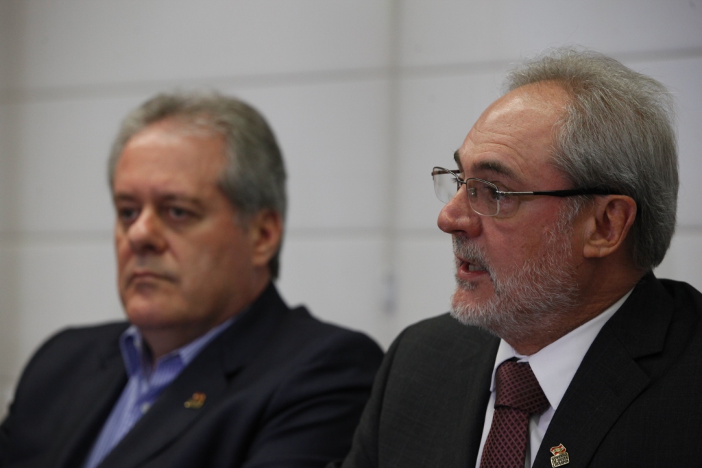 Entrevista Coletiva com o Governador sobre a onda de atentados em Santa Catarina  Foto Carlos Kilian/Agência AL