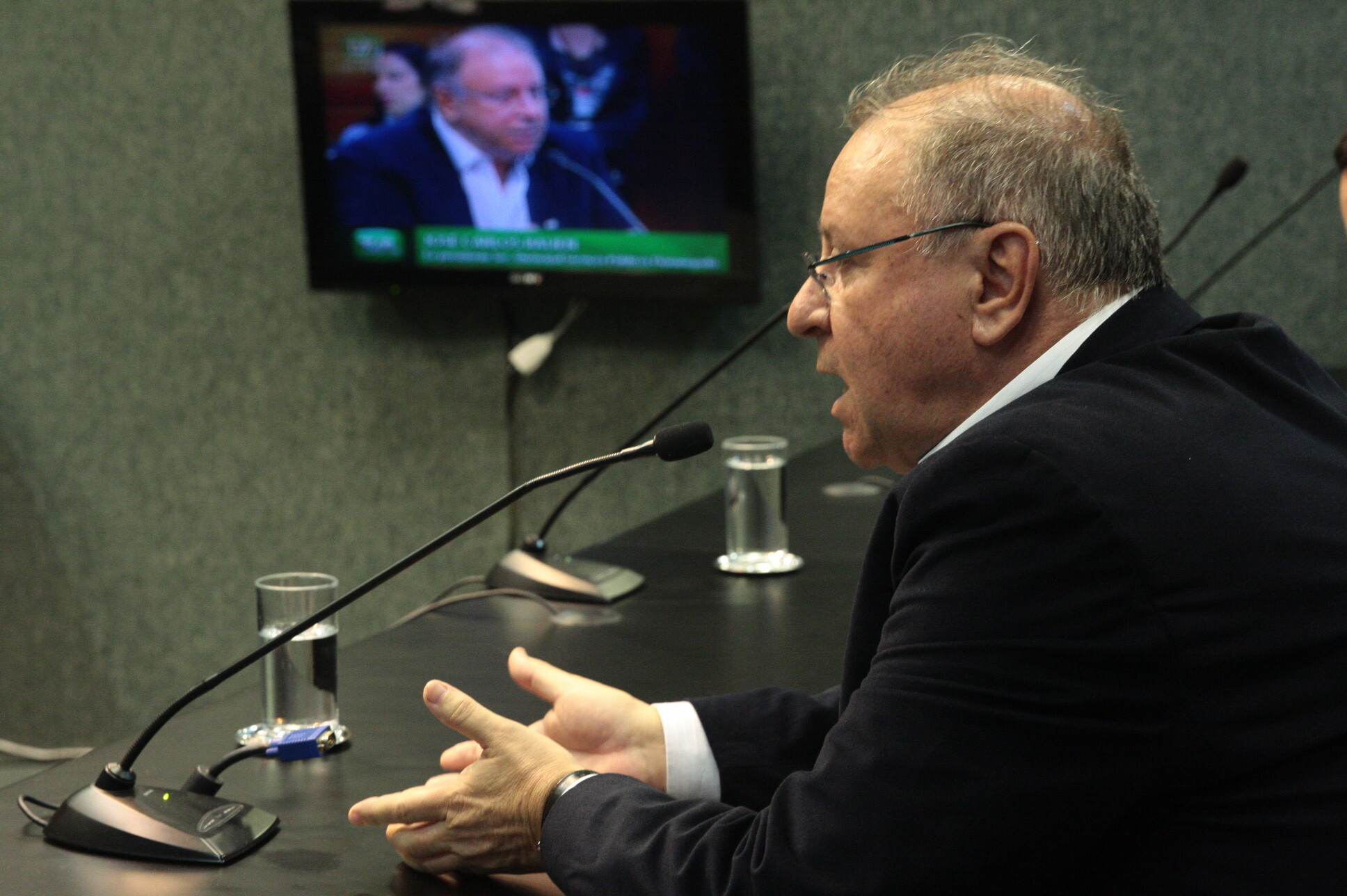 José Carlos Rauen, ex-secretário do Meio Ambiente presta depoimento na CPI do MP. Foto: Eduardo Guedes de Oliveira/Agência AL