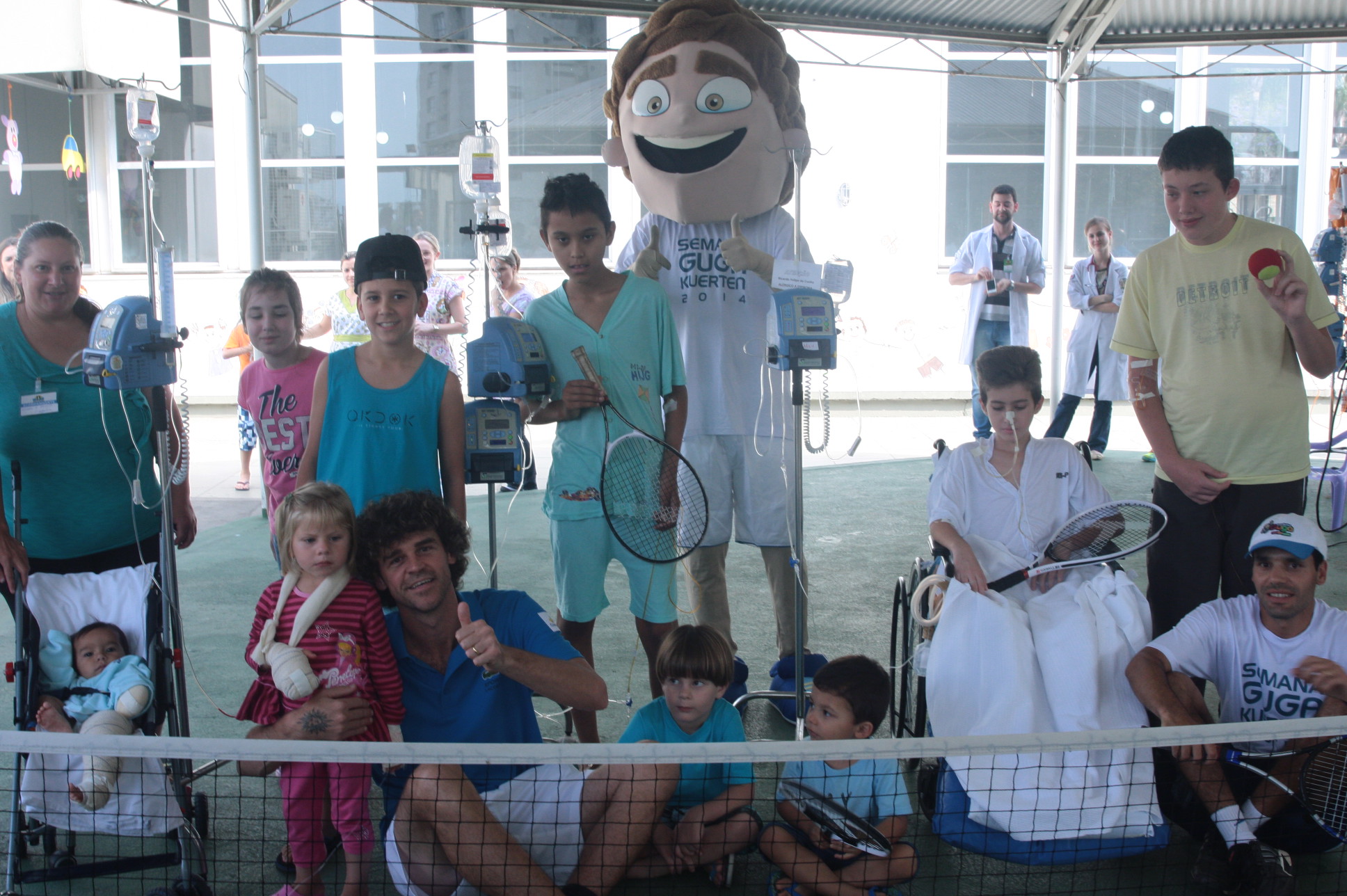 Hospital Infantil - Semana Guga Kuerten. Foto: Eduardo Guedes de Oliveira / Agência AL