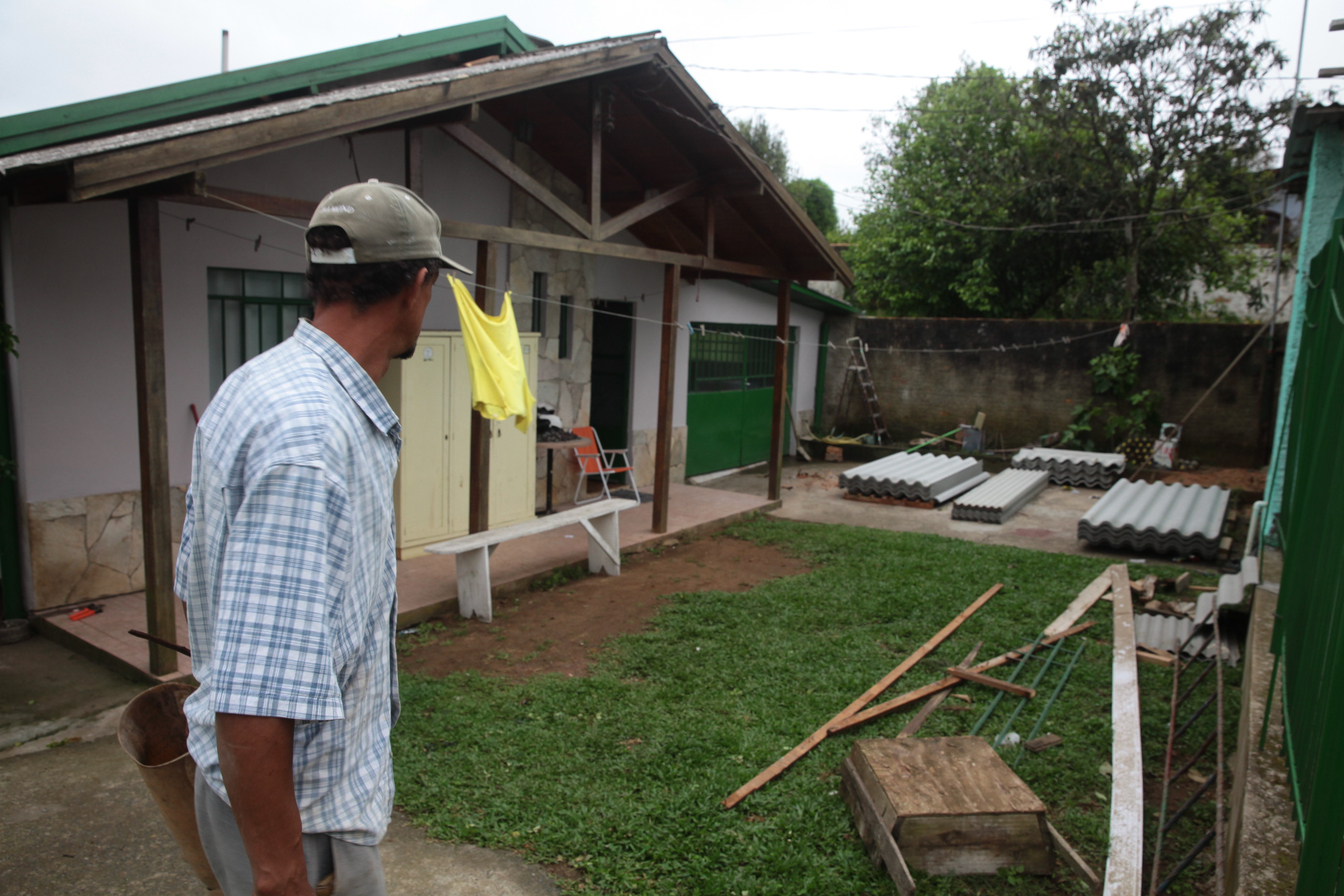 Estragos da Chuva de Granizo em Lages. Fotos: Miriam Zomer/Agência AL