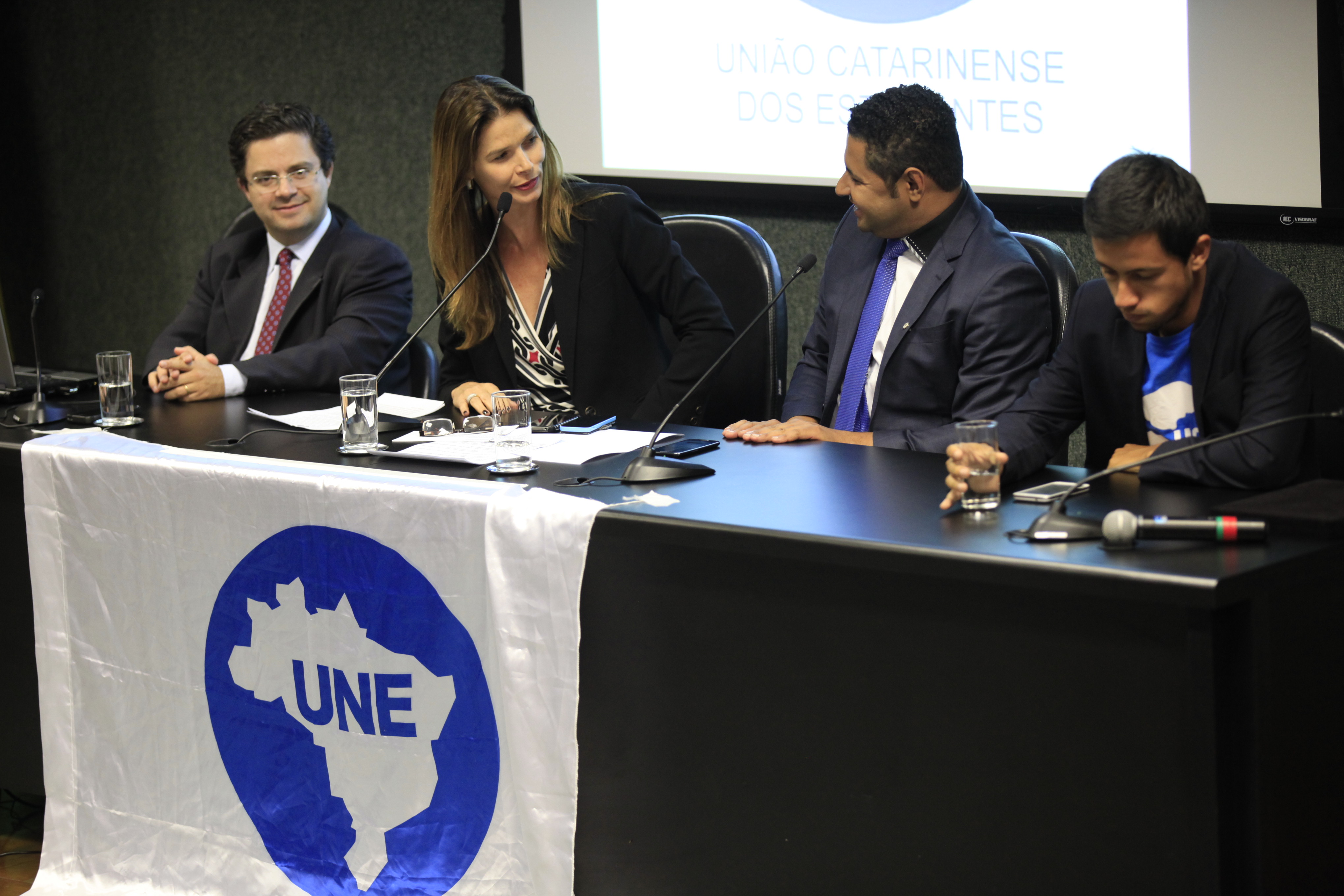 Homenagem 65 anos Uniâo Catarinense dos Estudantes  Foto  Carlos Kilian/Agência AL