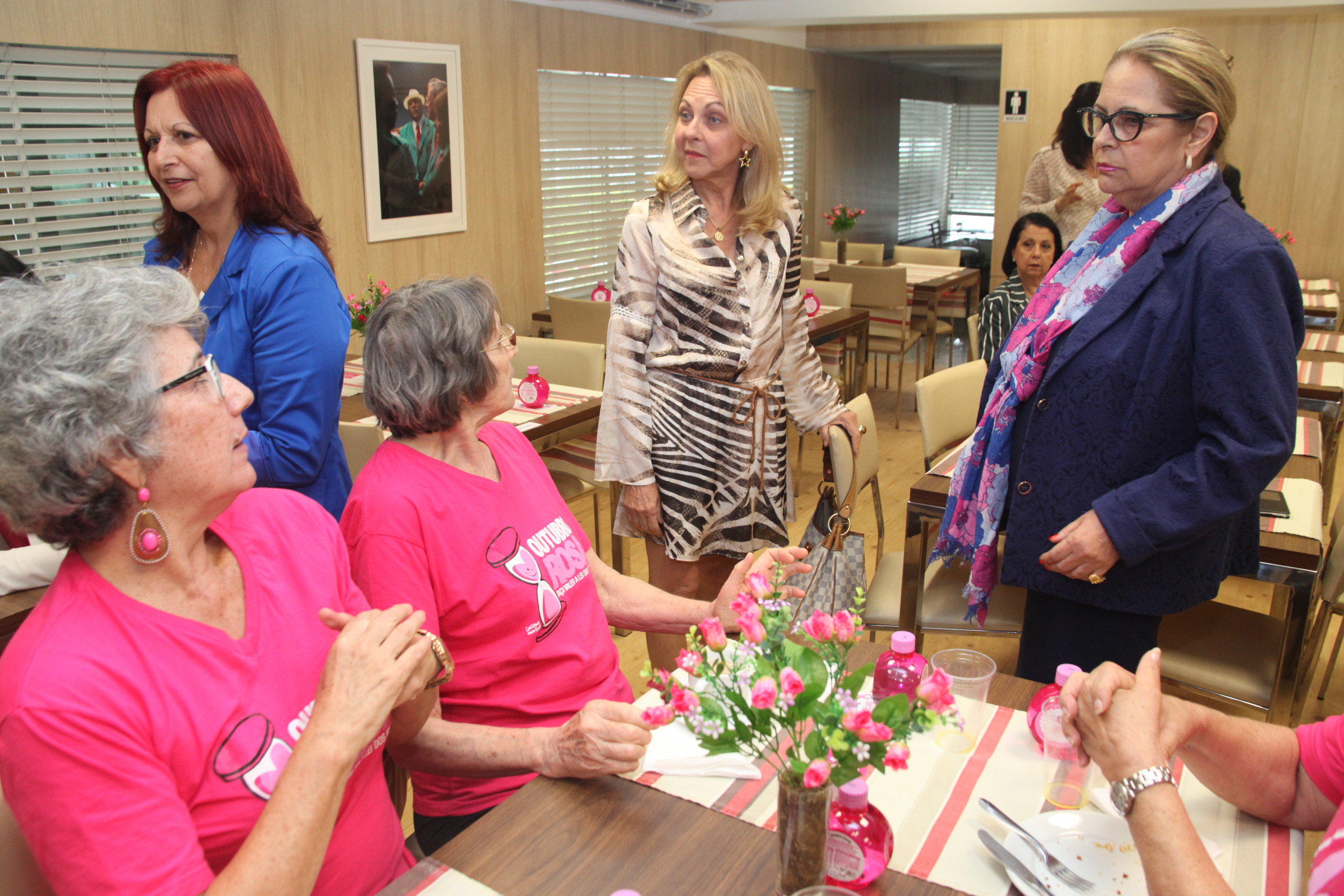 Café da Tarde - Outubro Rosa. Foto: Fábio Queiroz / Agência AL