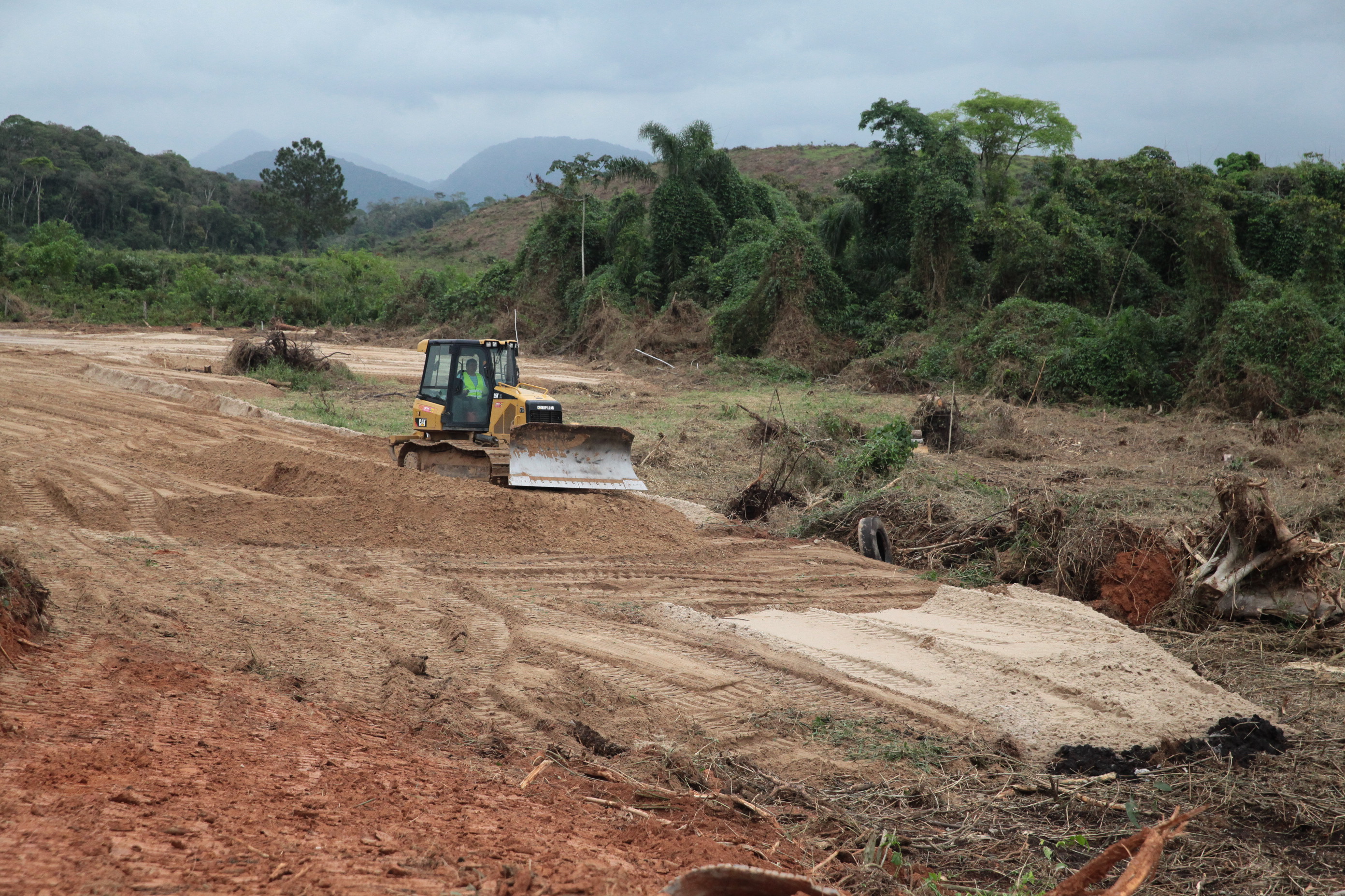 Obras de duplicação da BR-280. Fotos: Miriam Zomer/Agência AL