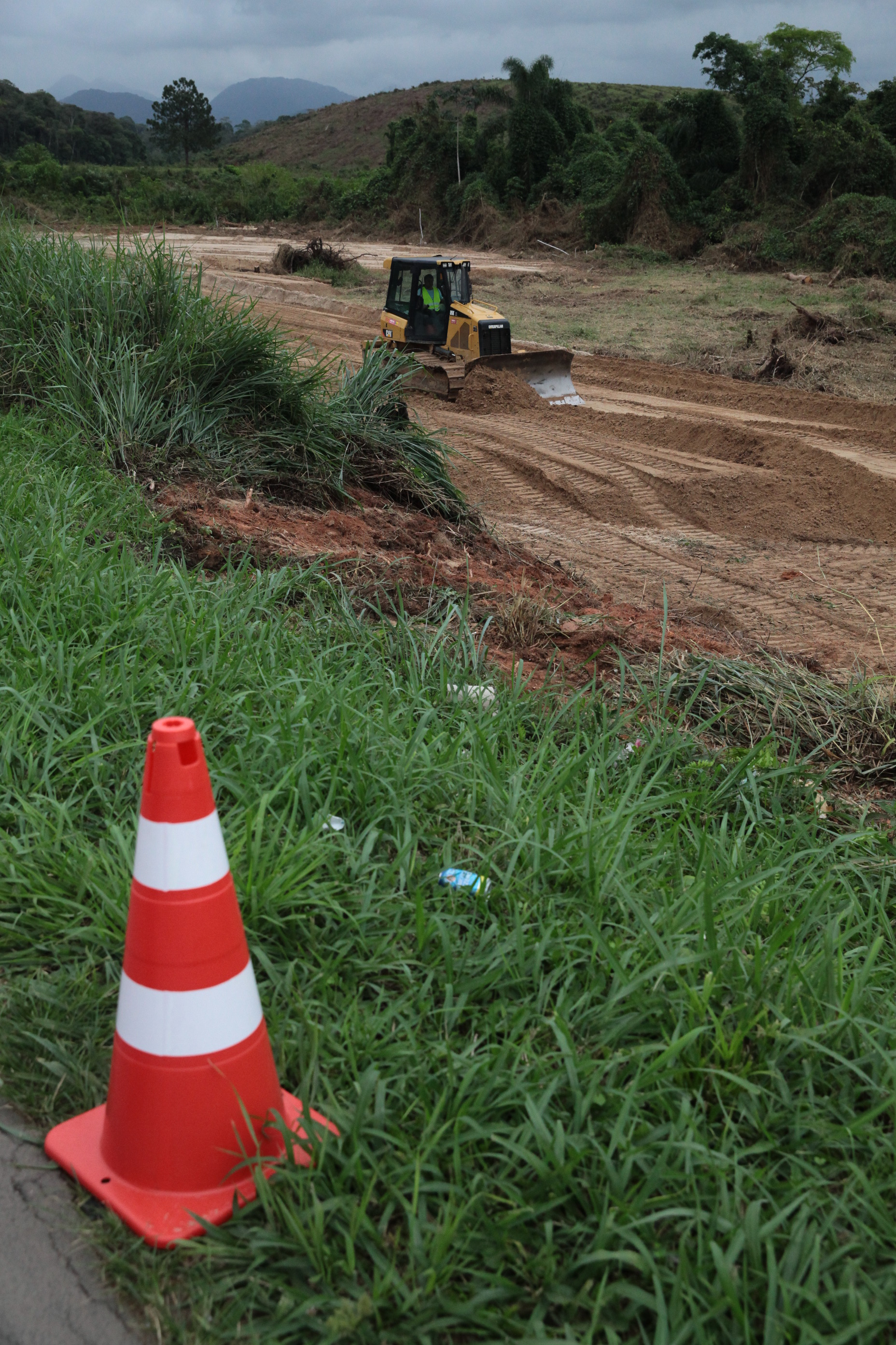 Obras de duplicação da BR-280. Fotos: Miriam Zomer/Agência AL