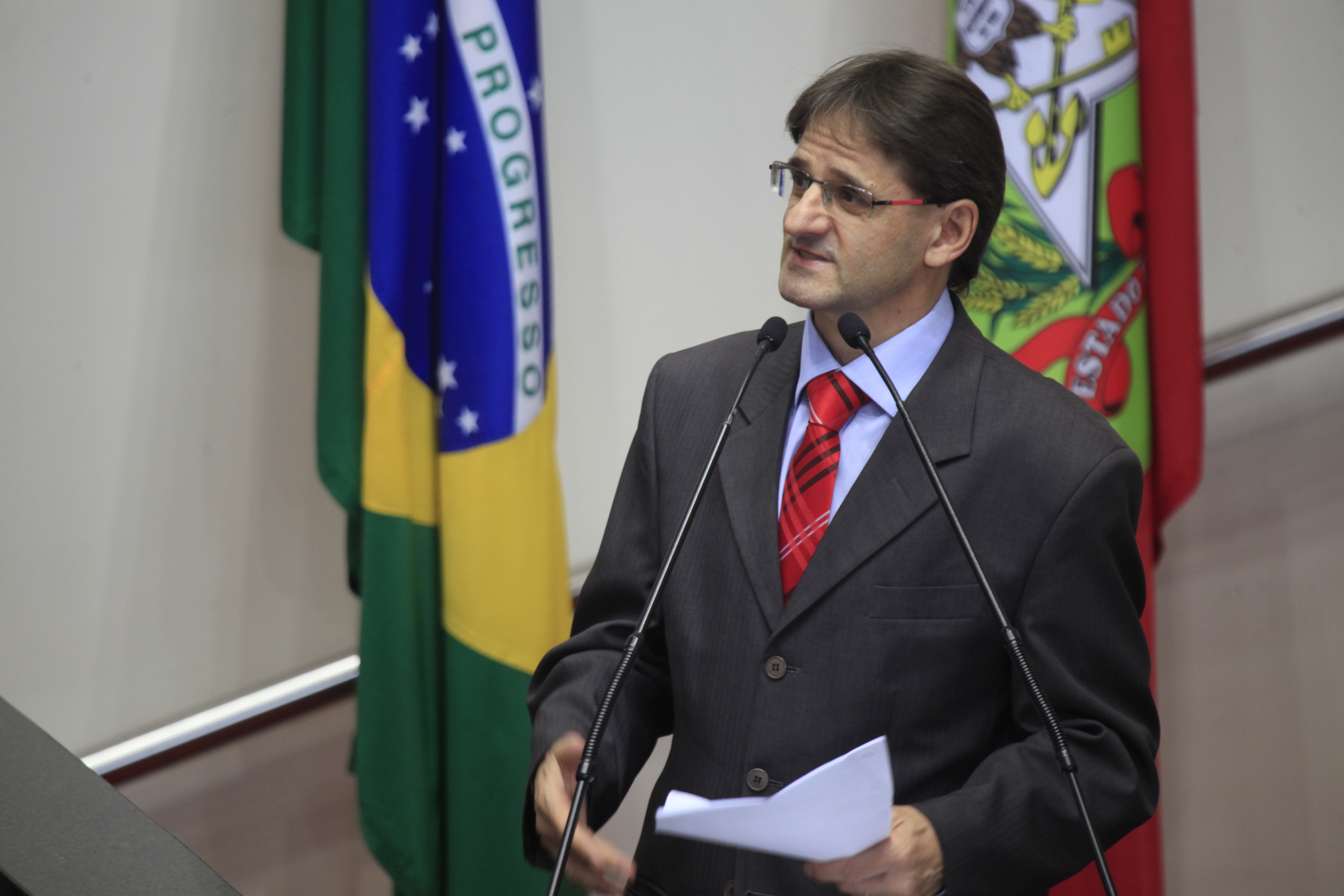 Deputado  Neodi Saretta (PT)  Foto Carlos Kilian/Agência AL
