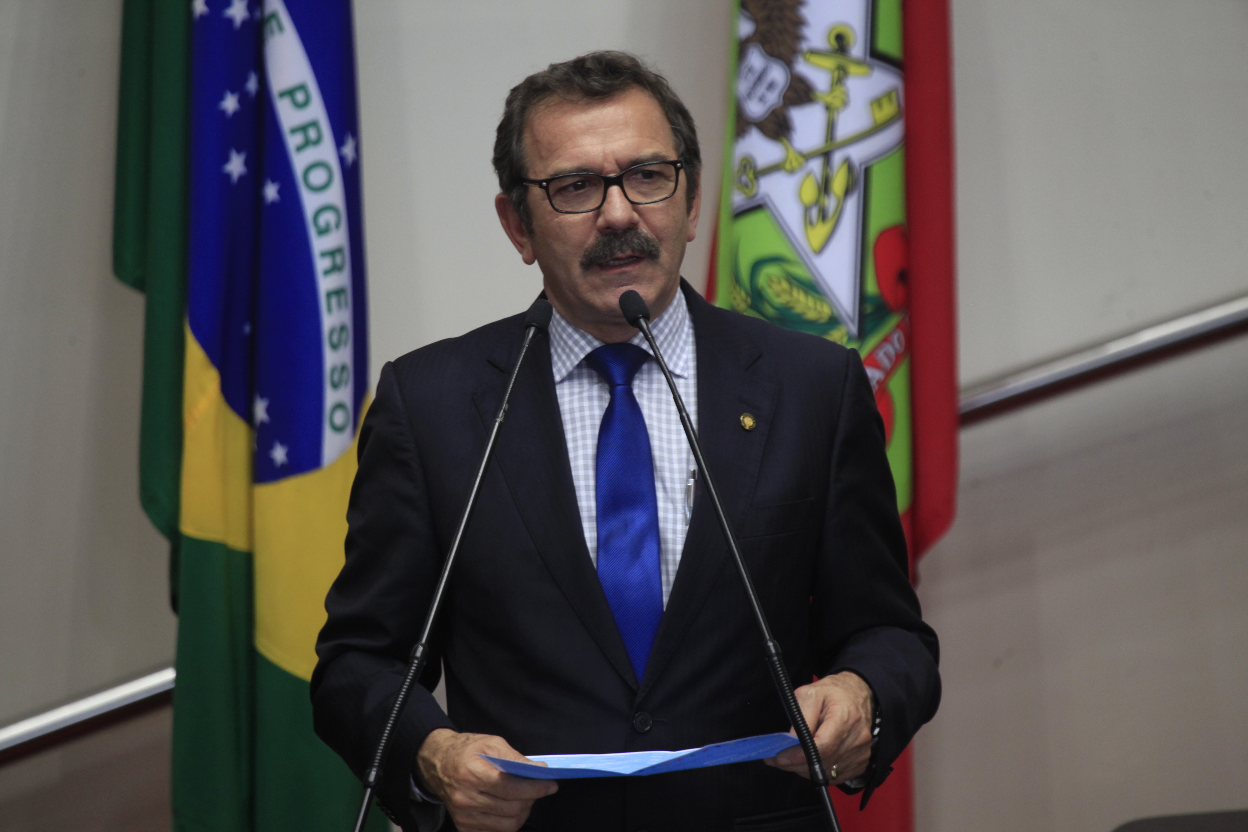 Deputado  Serafim Venzon  (PSDB)  Foto Carlos Kilian/Agência AL