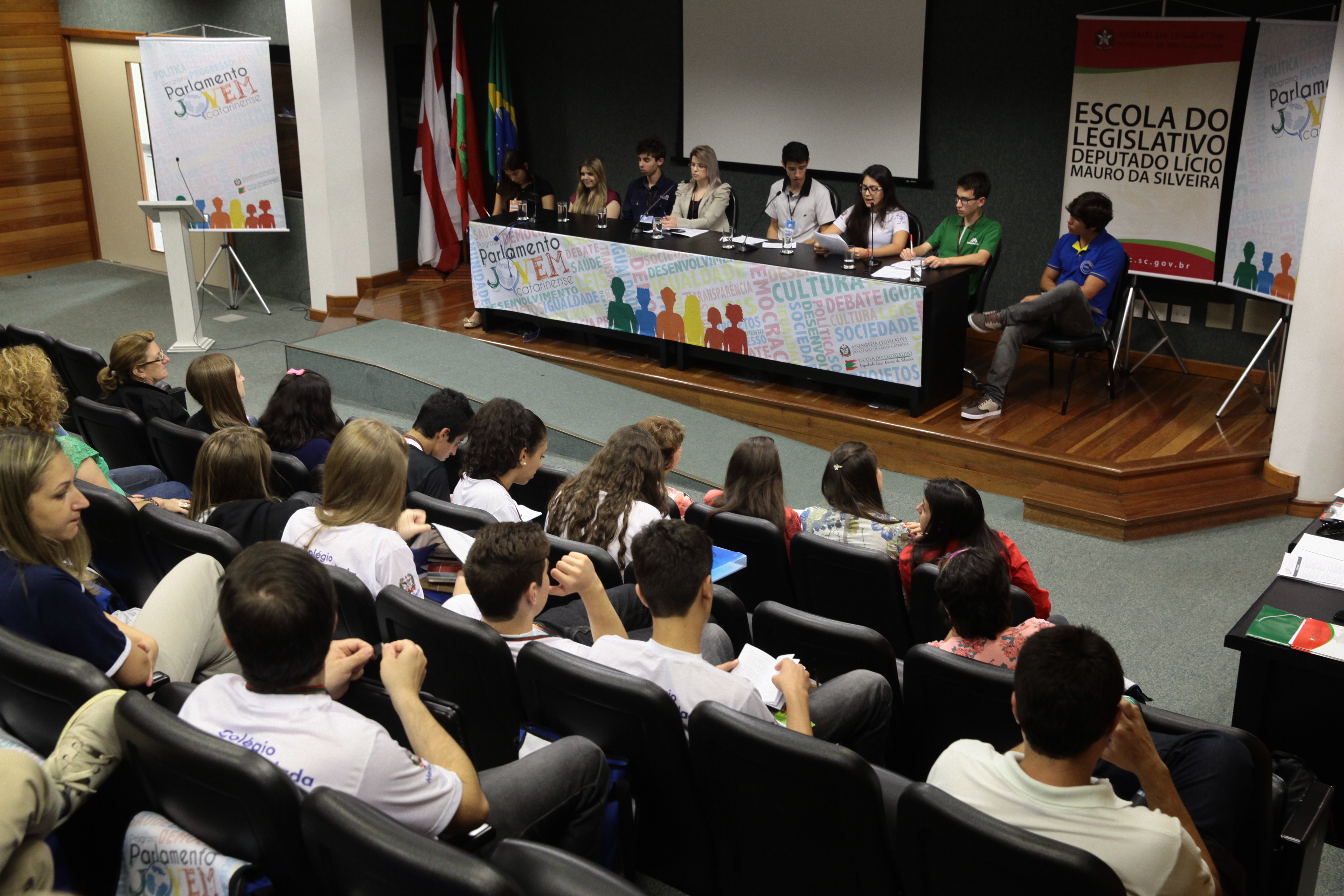 Parlamento Jovem - Início dos Trabalhos das Comissões. Fotos: Miriam Zomer/Agência AL