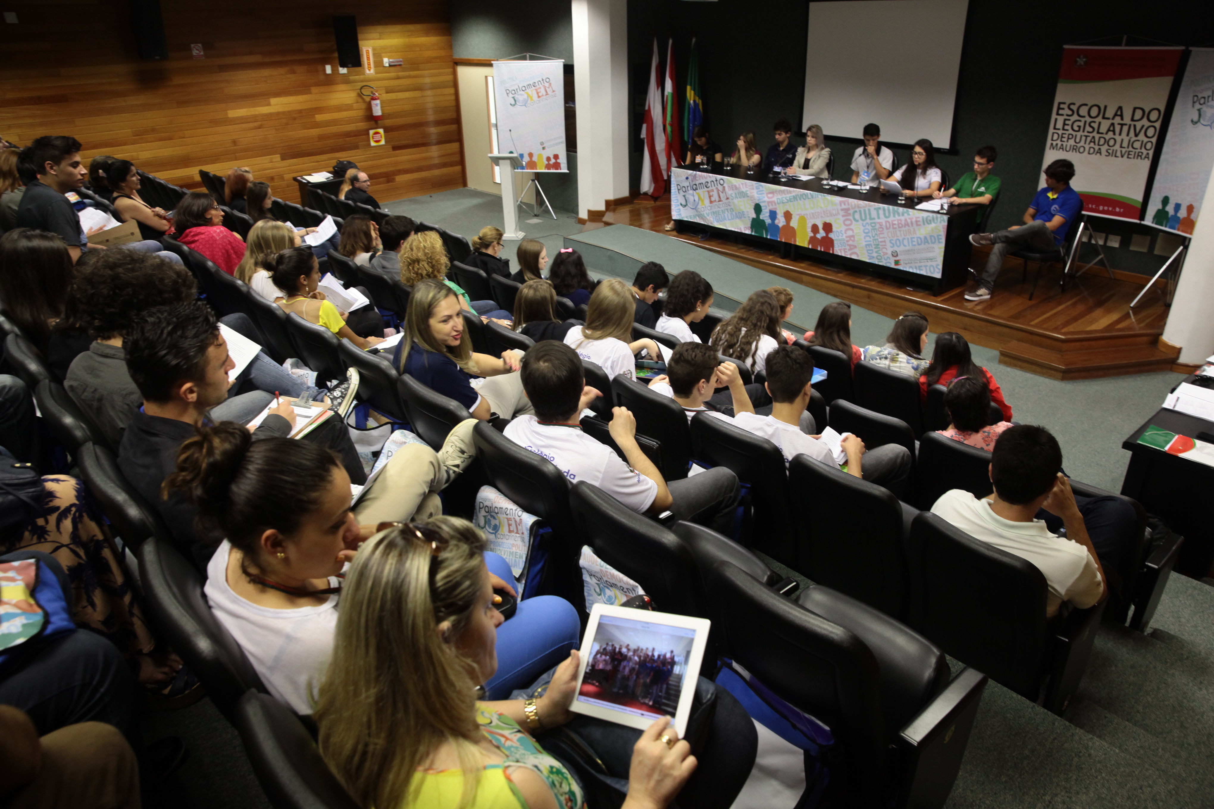 Parlamento Jovem - Início dos Trabalhos das Comissões. Fotos: Miriam Zomer/Agência AL