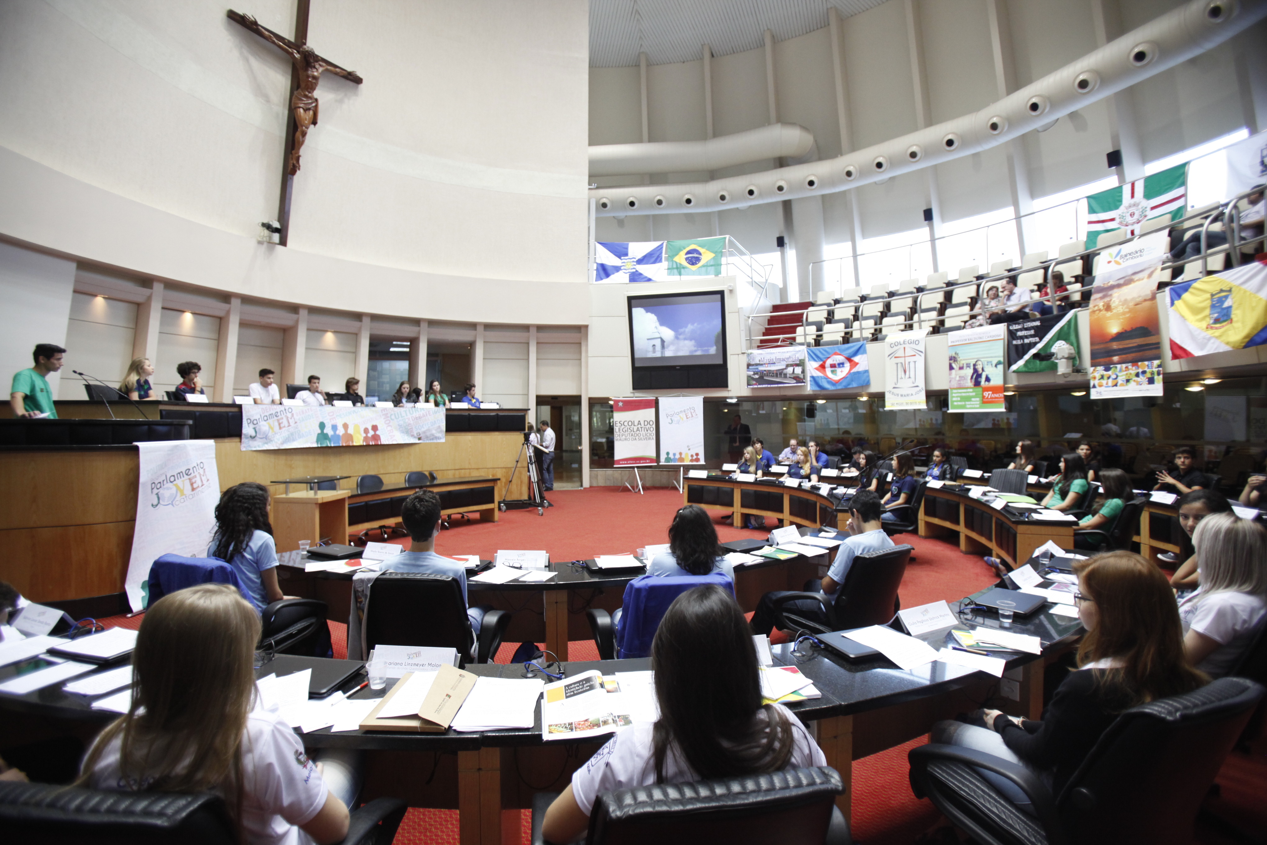 Parlamento Jovem - Sessão Plenária. Fotos: Carlos Kilian/Agência AL
