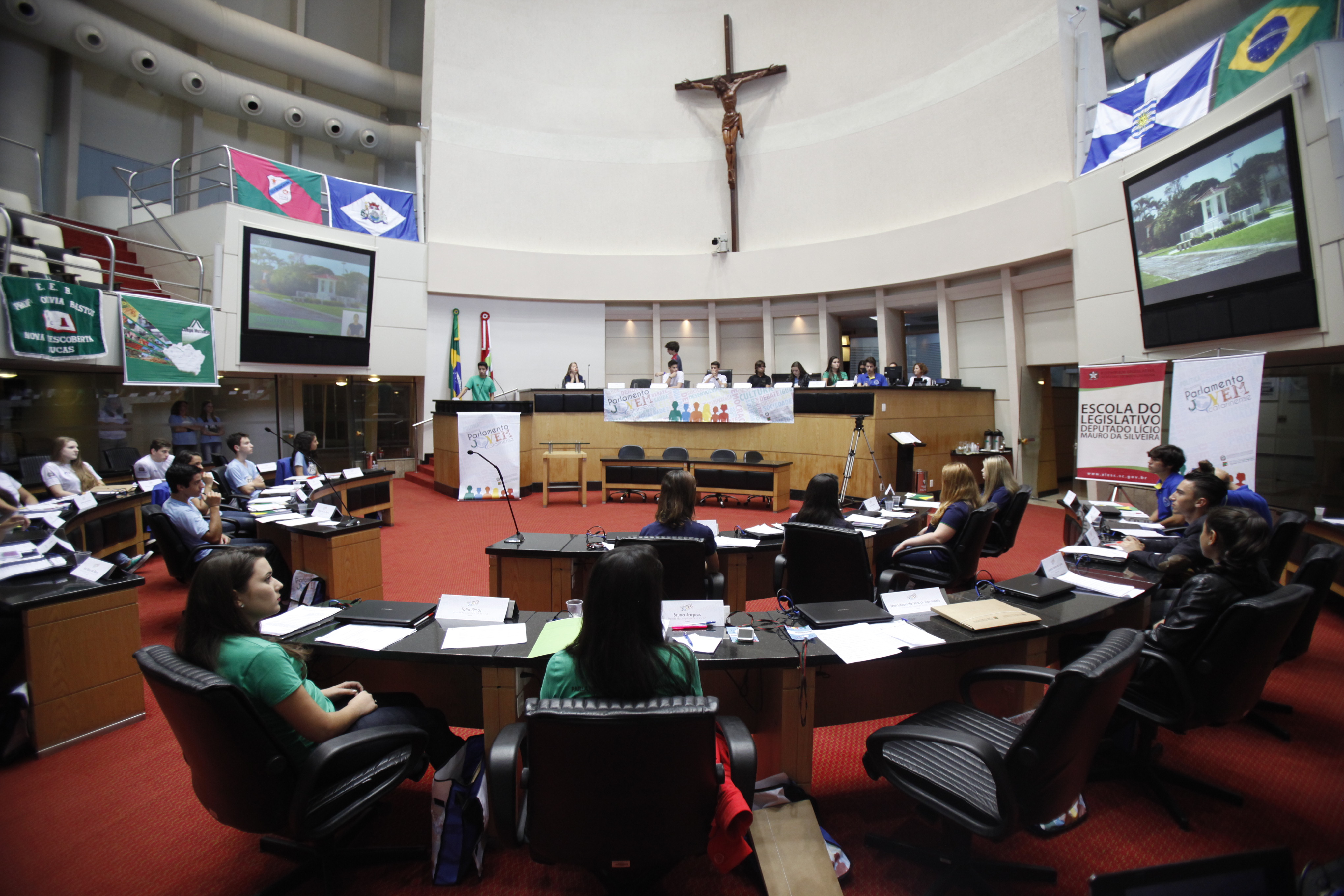 Parlamento Jovem - Sessão Plenária. Fotos: Carlos Kilian/Agência AL