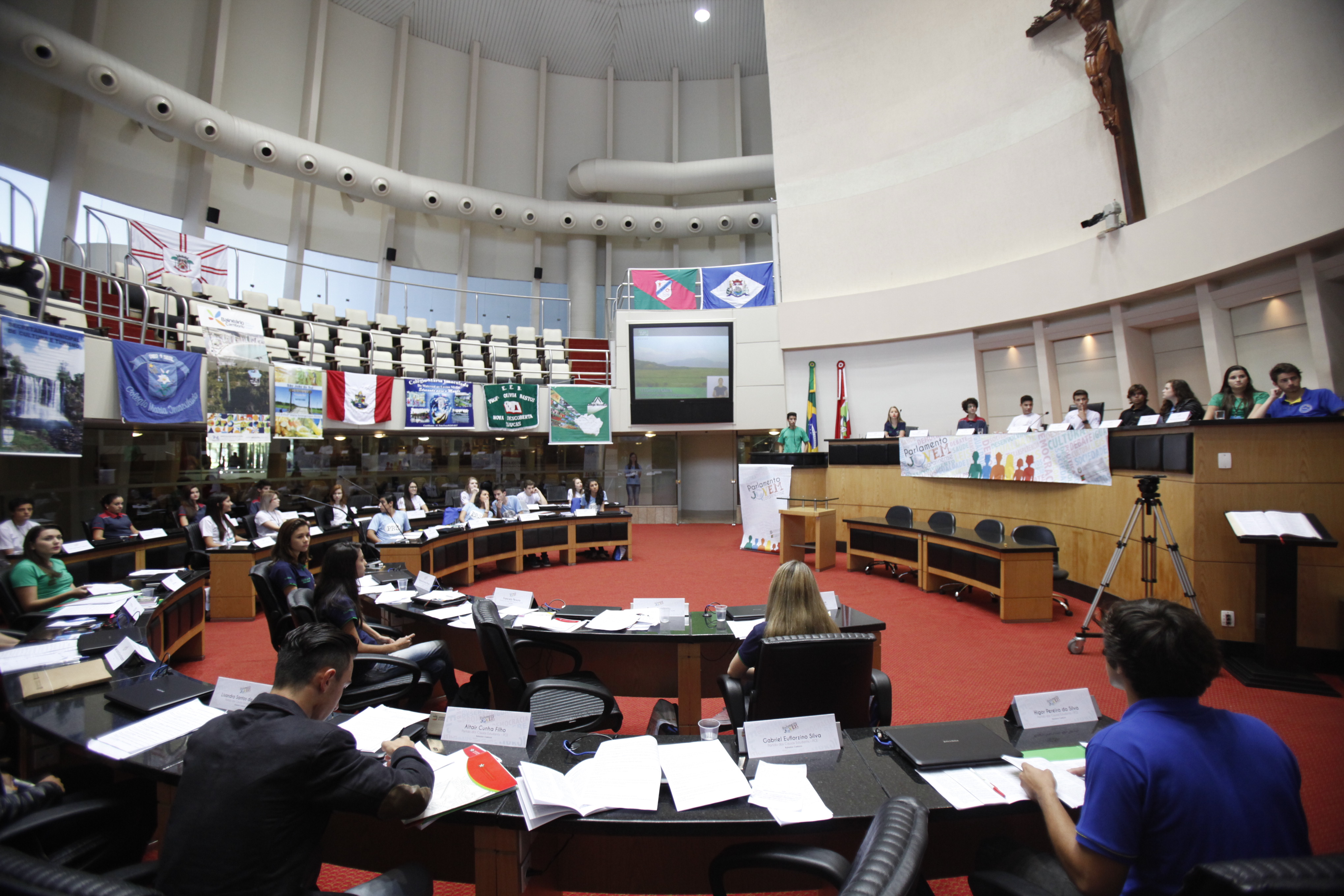 Parlamento Jovem - Sessão Plenária. Fotos: Carlos Kilian/Agência AL