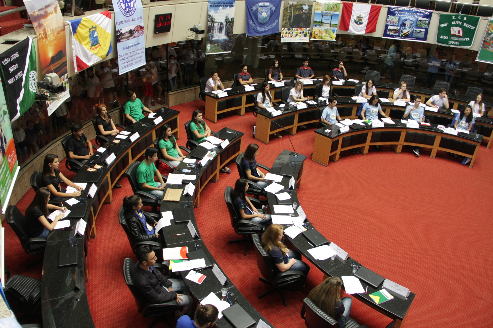 Parlamento Jovem - Sessão Plenária. Fotos: Pedro Squizatto/Escola do Legislativo