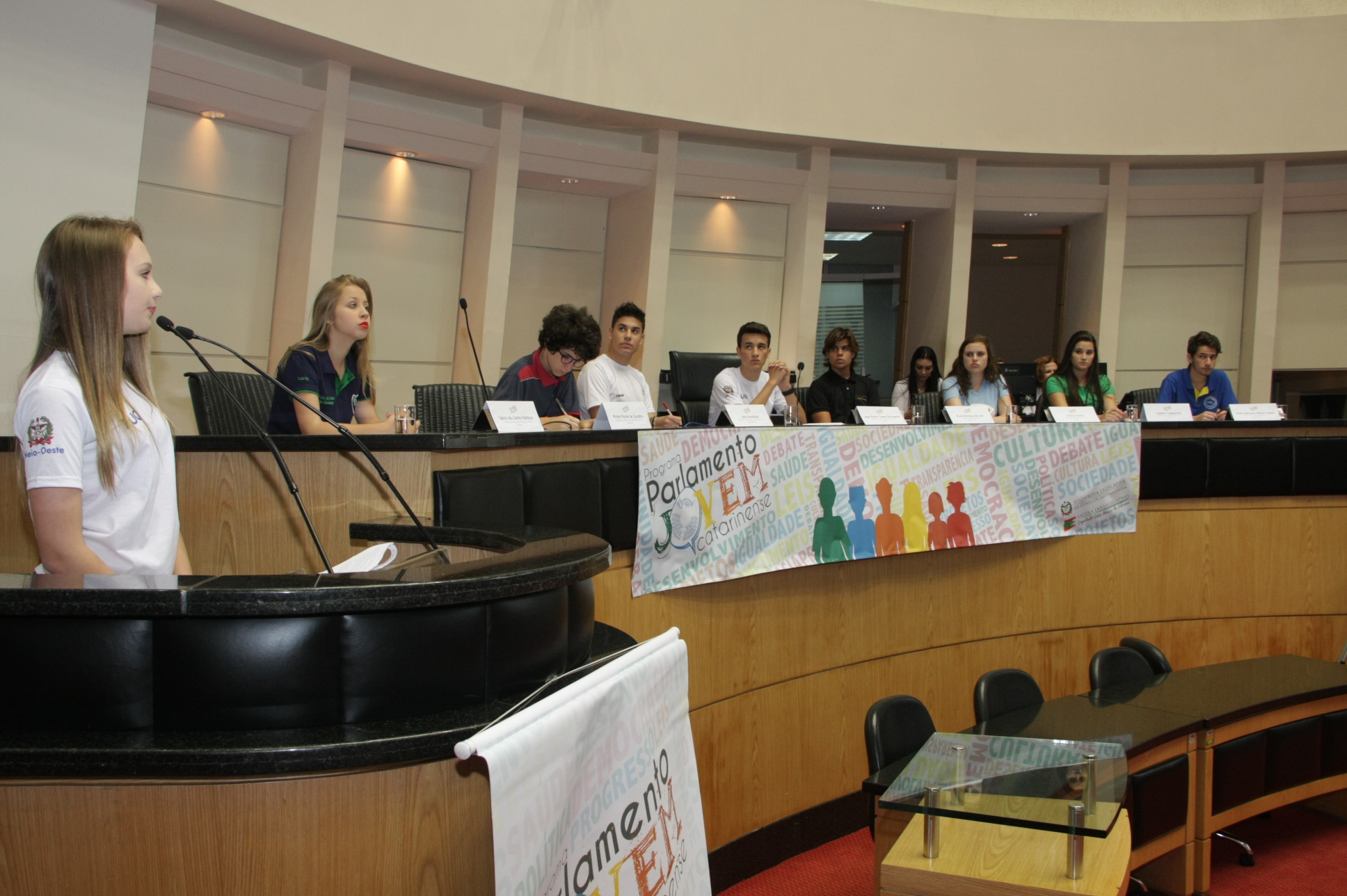 Parlamento Jovem - Sessão Plenária. Fotos: Pedro Squizatto/Escola do Legislativo
