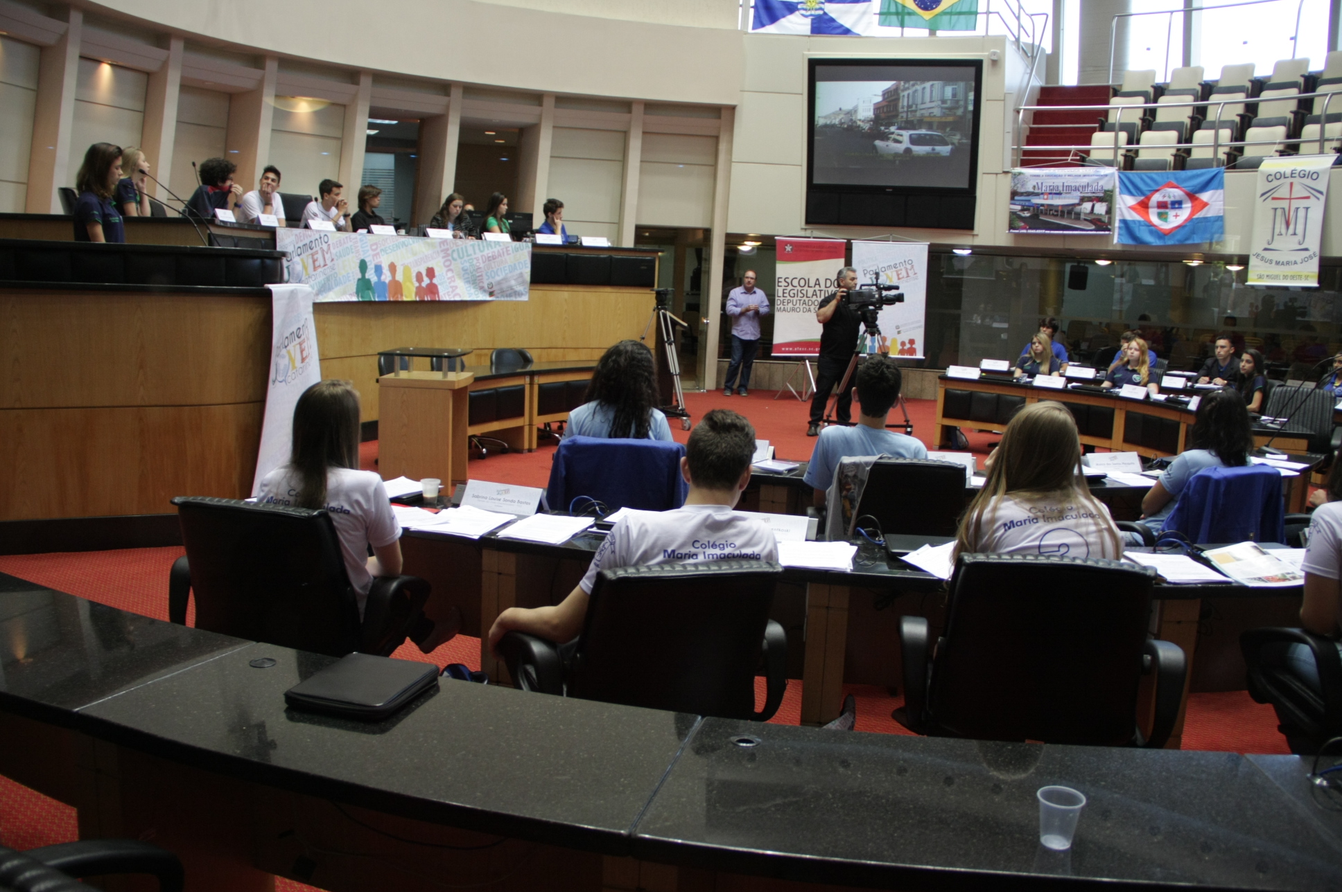 Parlamento Jovem - Sessão Plenária. Fotos: Pedro Squizatto/Escola do Legislativo