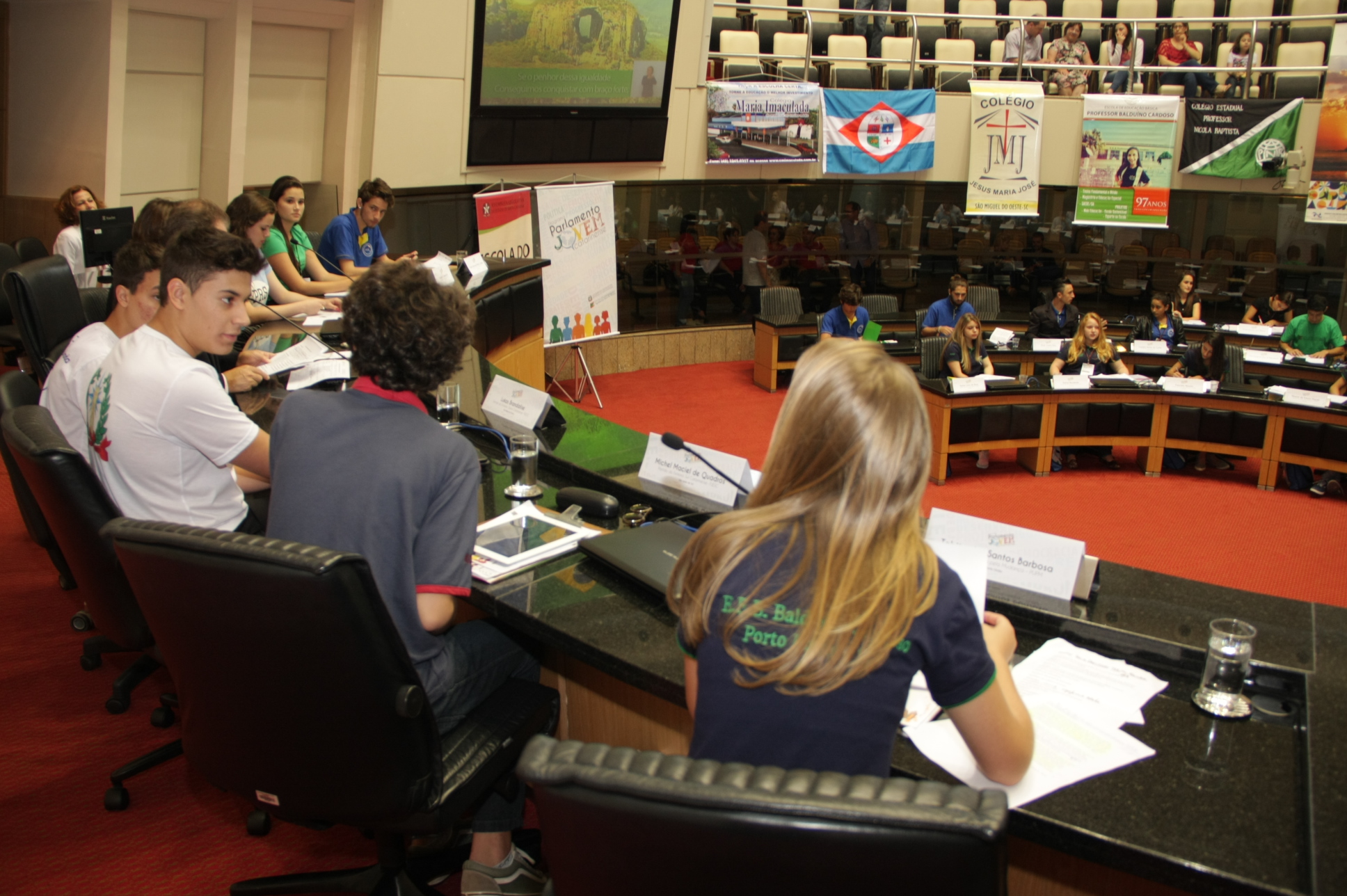 Parlamento Jovem - Sessão Plenária. Fotos: Pedro Squizatto/Escola do Legislativo