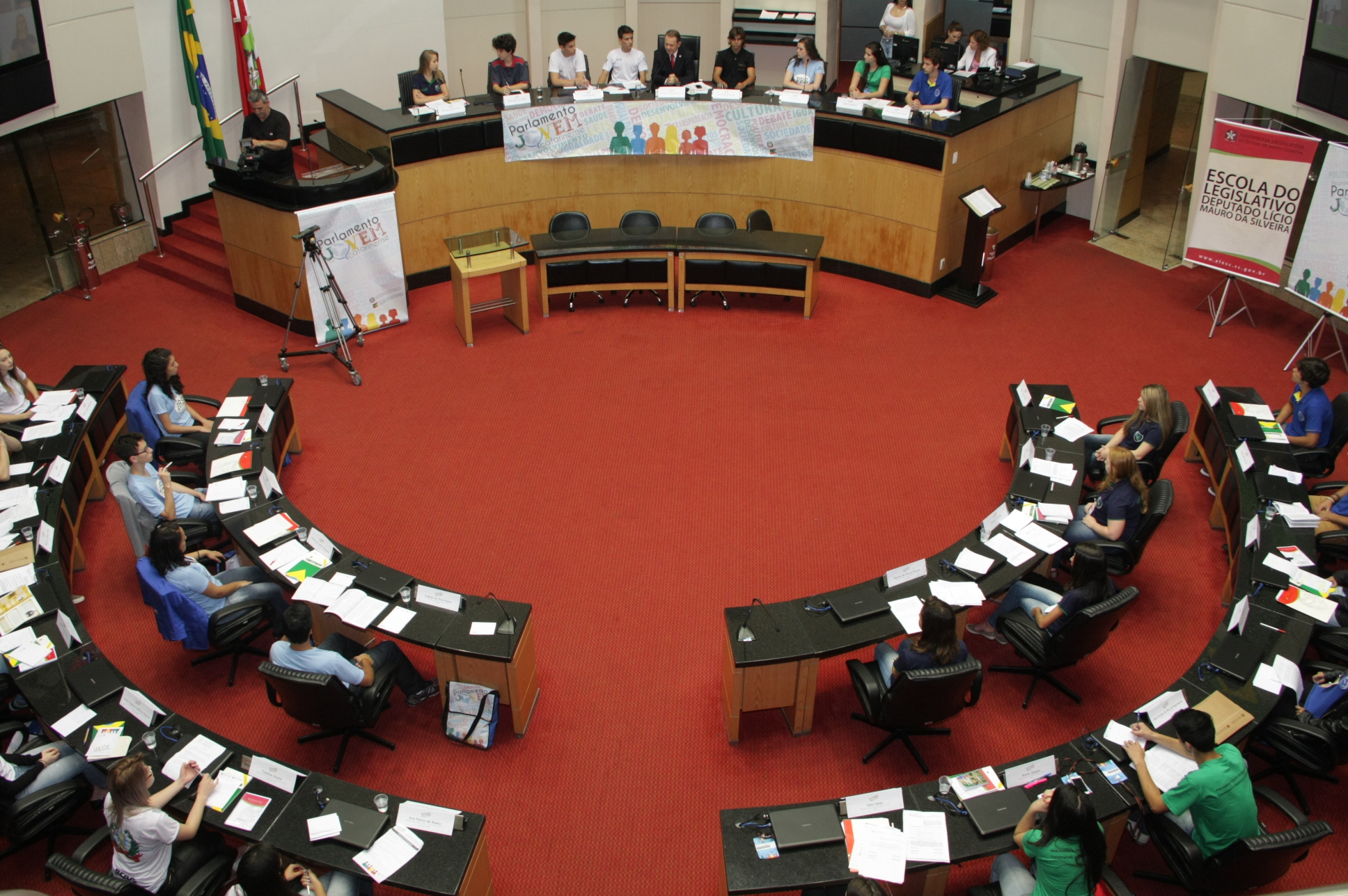 Parlamento Jovem - Sessão Plenária. Fotos: Pedro Squizatto/Escola do Legislativo