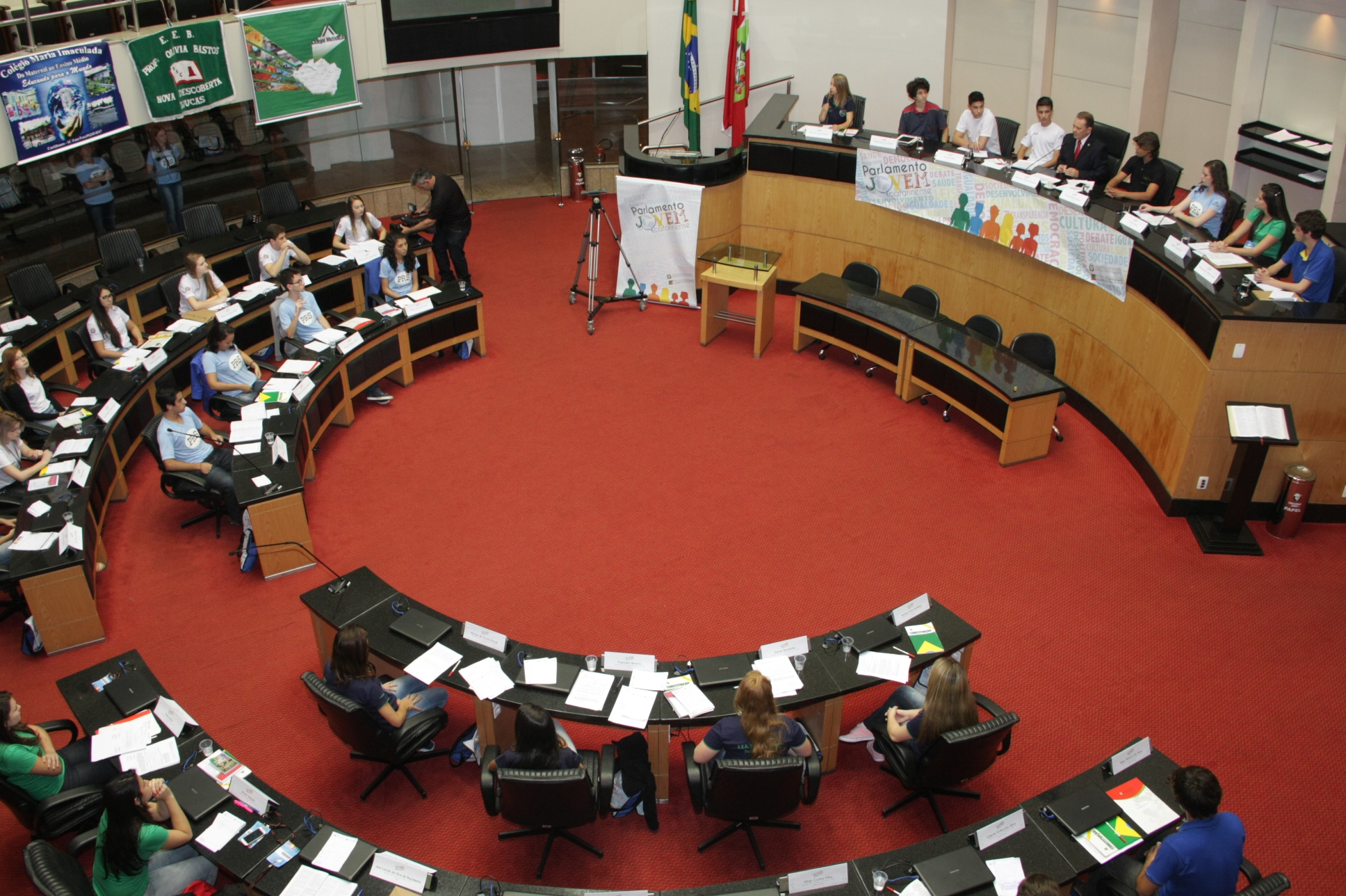 Parlamento Jovem - Sessão Plenária. Fotos: Pedro Squizatto/Escola do Legislativo