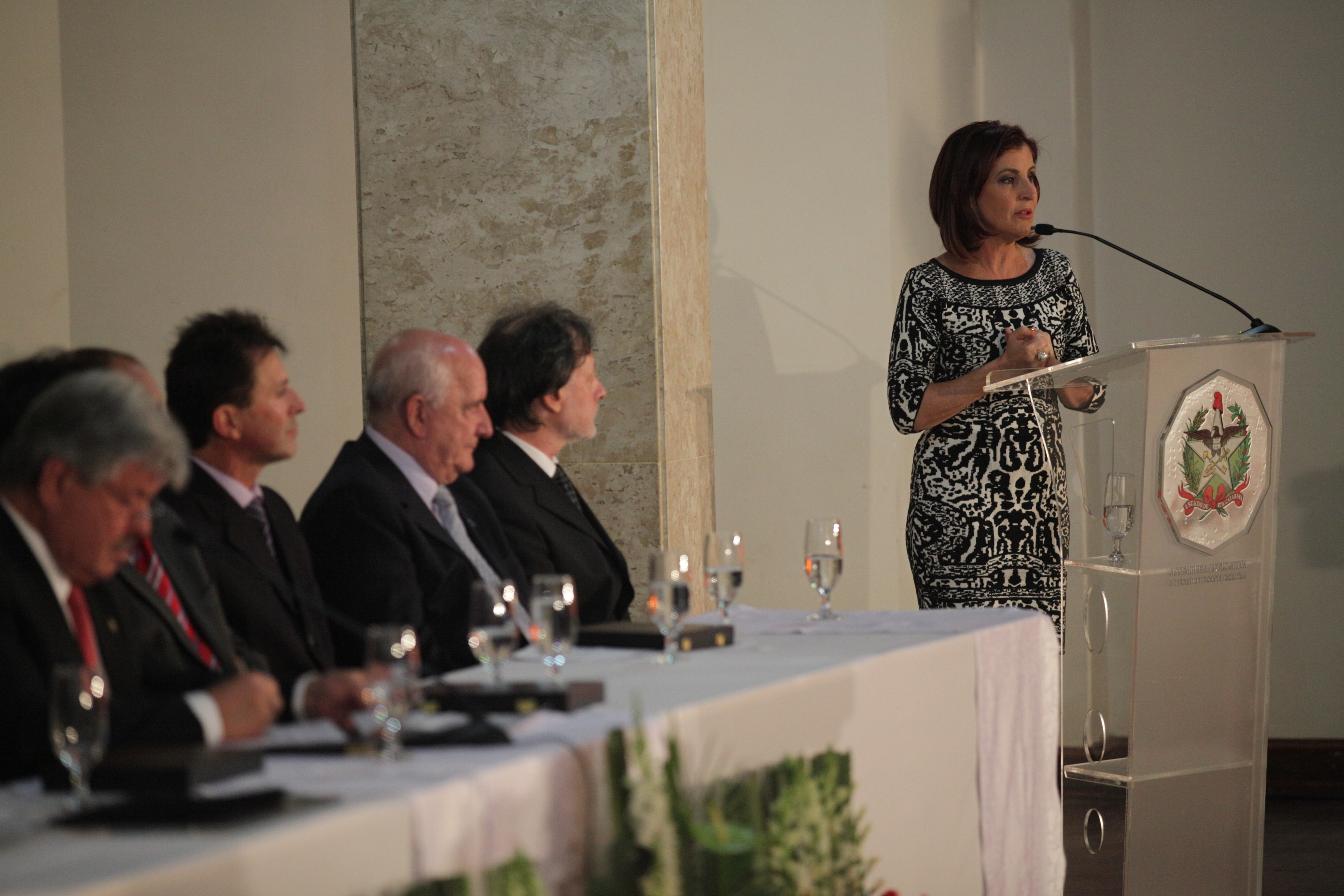 Sessão Solene em homenagem ao Correio Lageano pela passagem dos 75 anos de fundação - Lages/SC. Fotos: Solon Soares/Agência AL