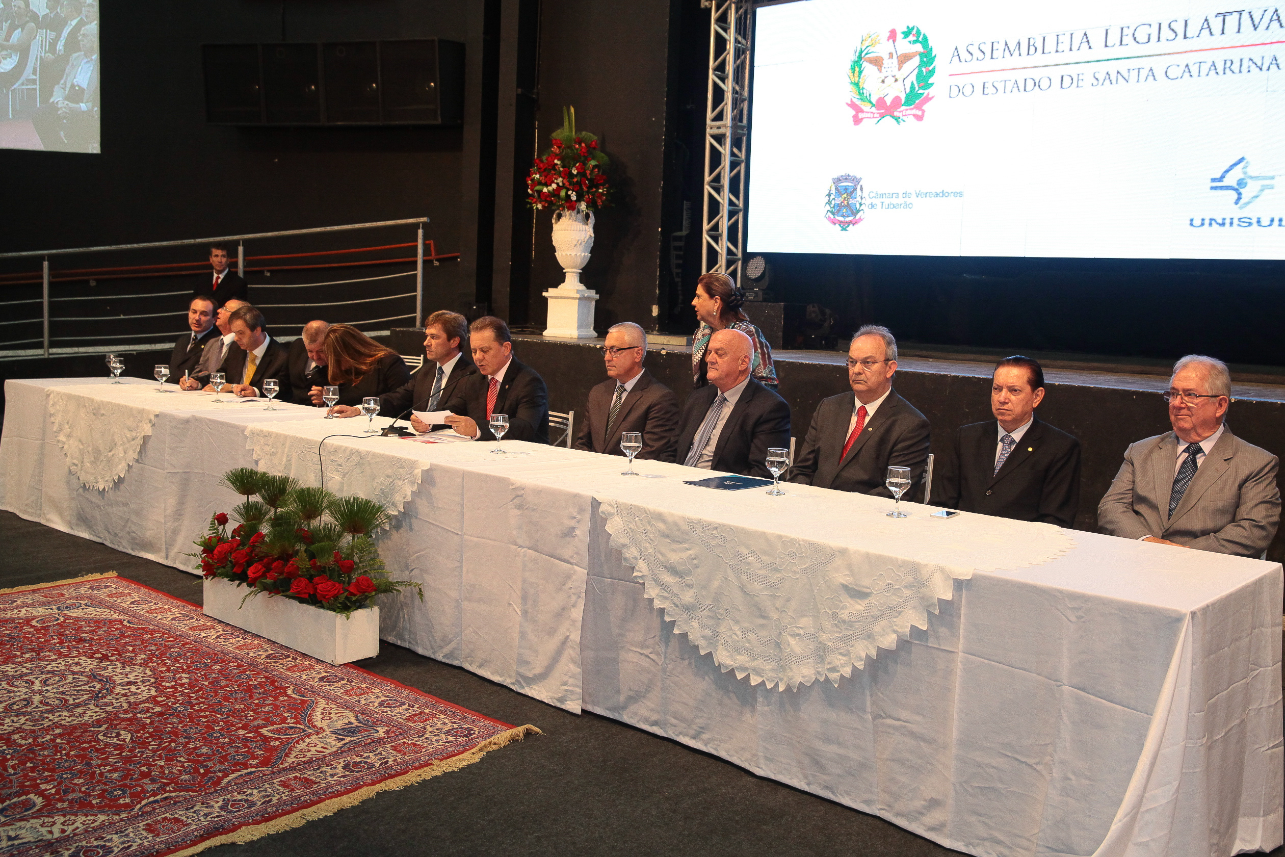 Sessão Solene em homenagem aos 50 anos da UNISUL. Foto: Miriam Zomer/Agência AL