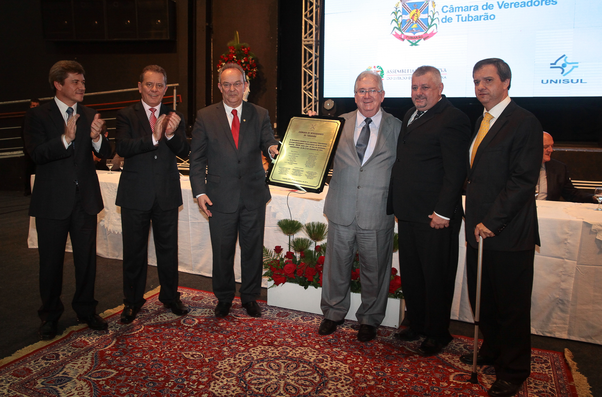 Sessão Solene em homenagem aos 50 anos da UNISUL. Foto: Miriam Zomer/Agência AL