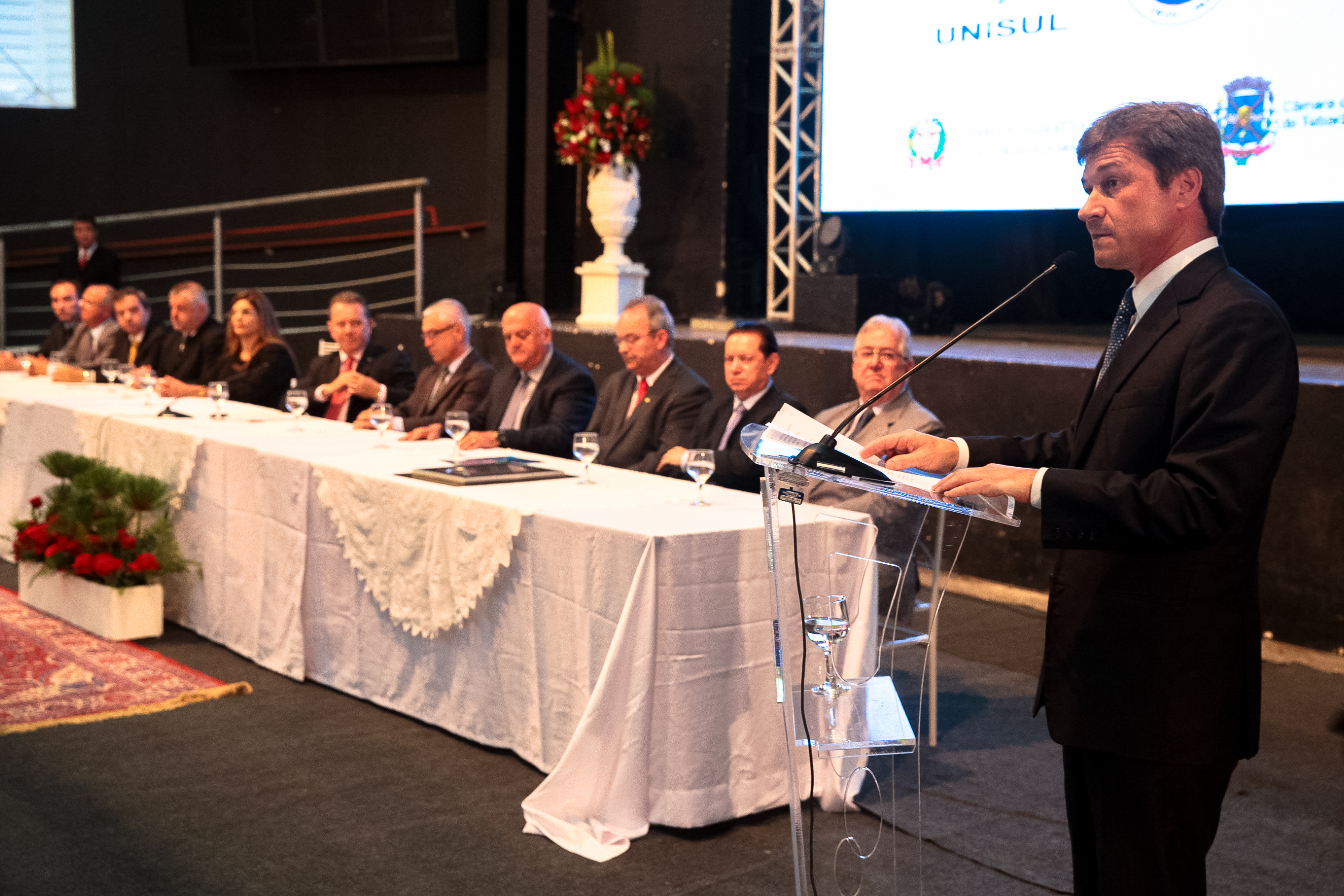 Sessão Solene em homenagem aos 50 anos da UNISUL. Foto: Miriam Zomer/Agência AL