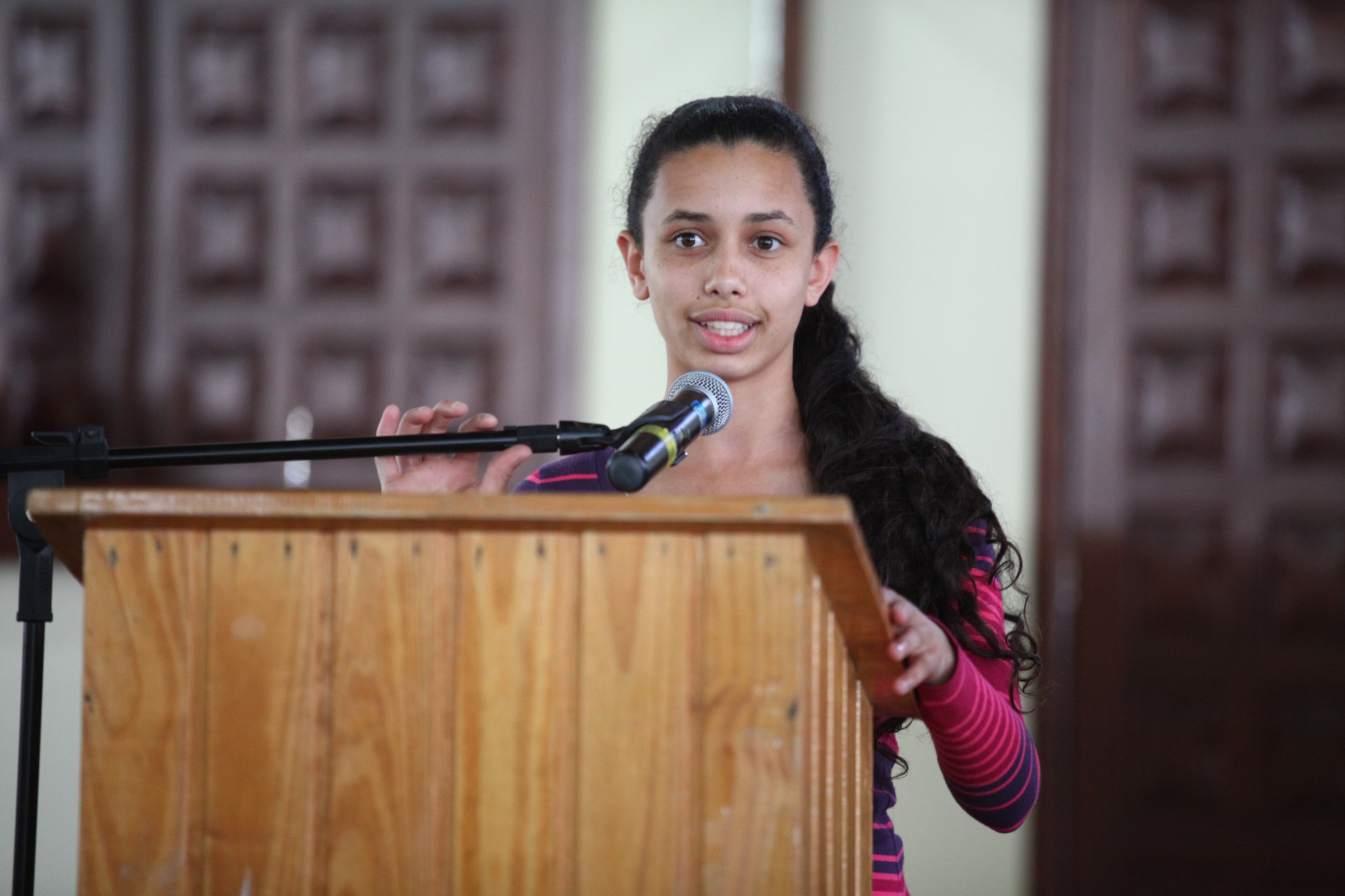 Audiência pública em Bom Jardim da Serra. Ana Paula. Foto: Solon Soares/Agência AL