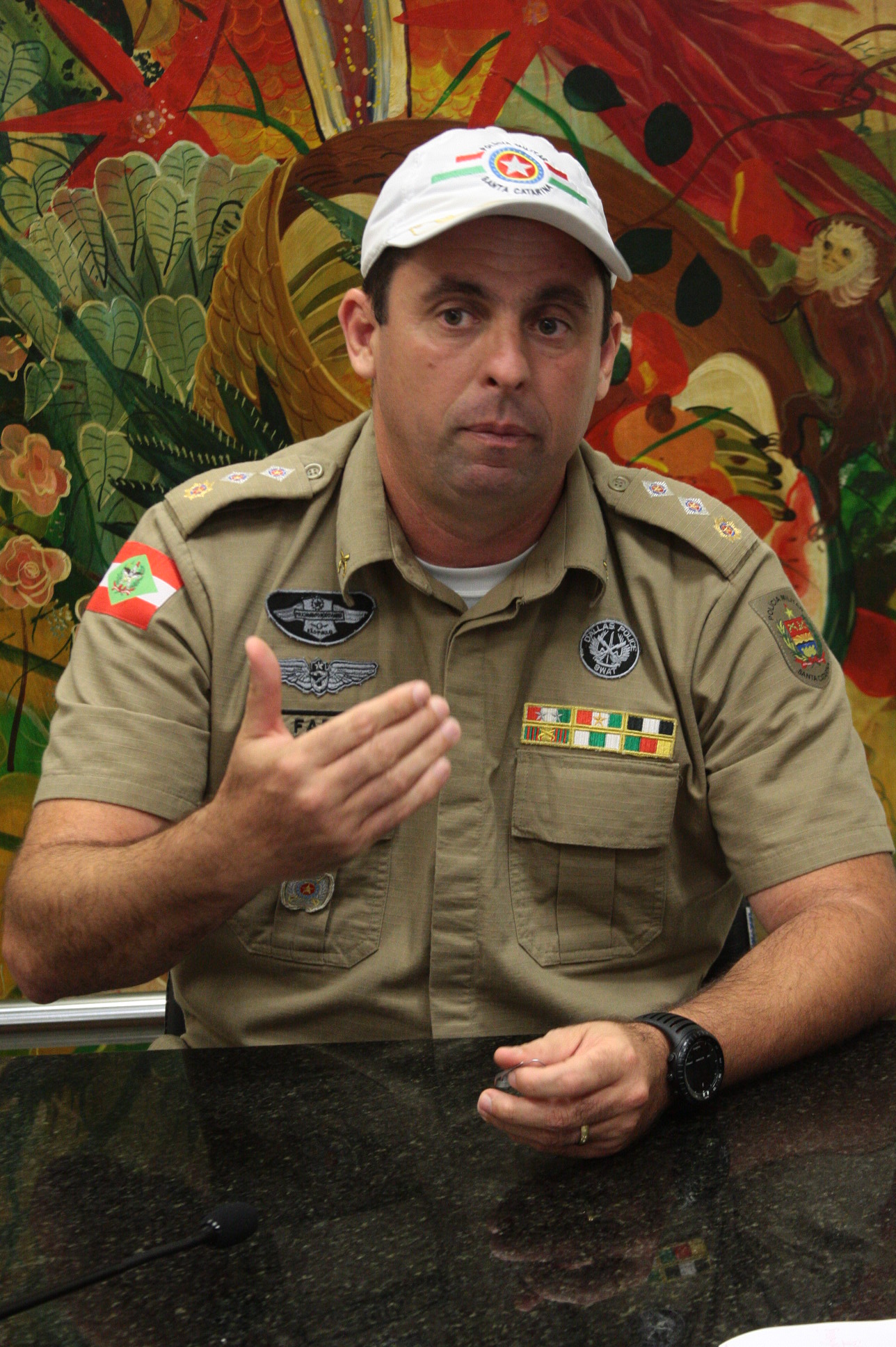 Major Fabio Martins. Foto: Eduardo Guedes de Oliveira / Agência AL