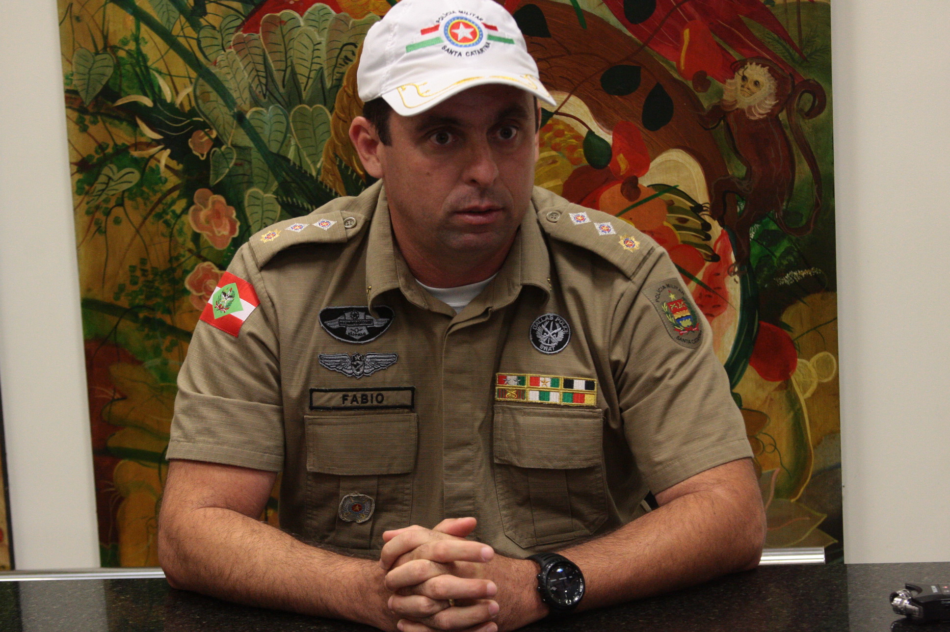 Major Fabio Martins. Foto: Eduardo Guedes de Oliveira / Agência AL