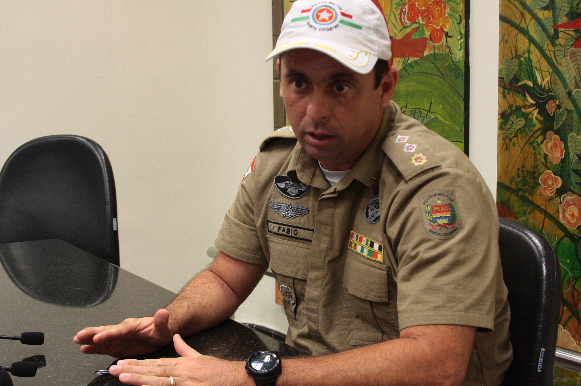 Major Fabio Martins. Foto: Eduardo Guedes de Oliveira / Agência AL