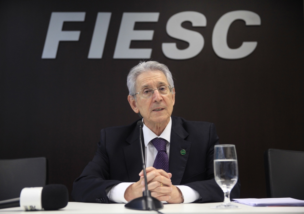 Coletiva FIESC  Balanço Econômico 2014   Foto  Carlos Kilian/Agência AL