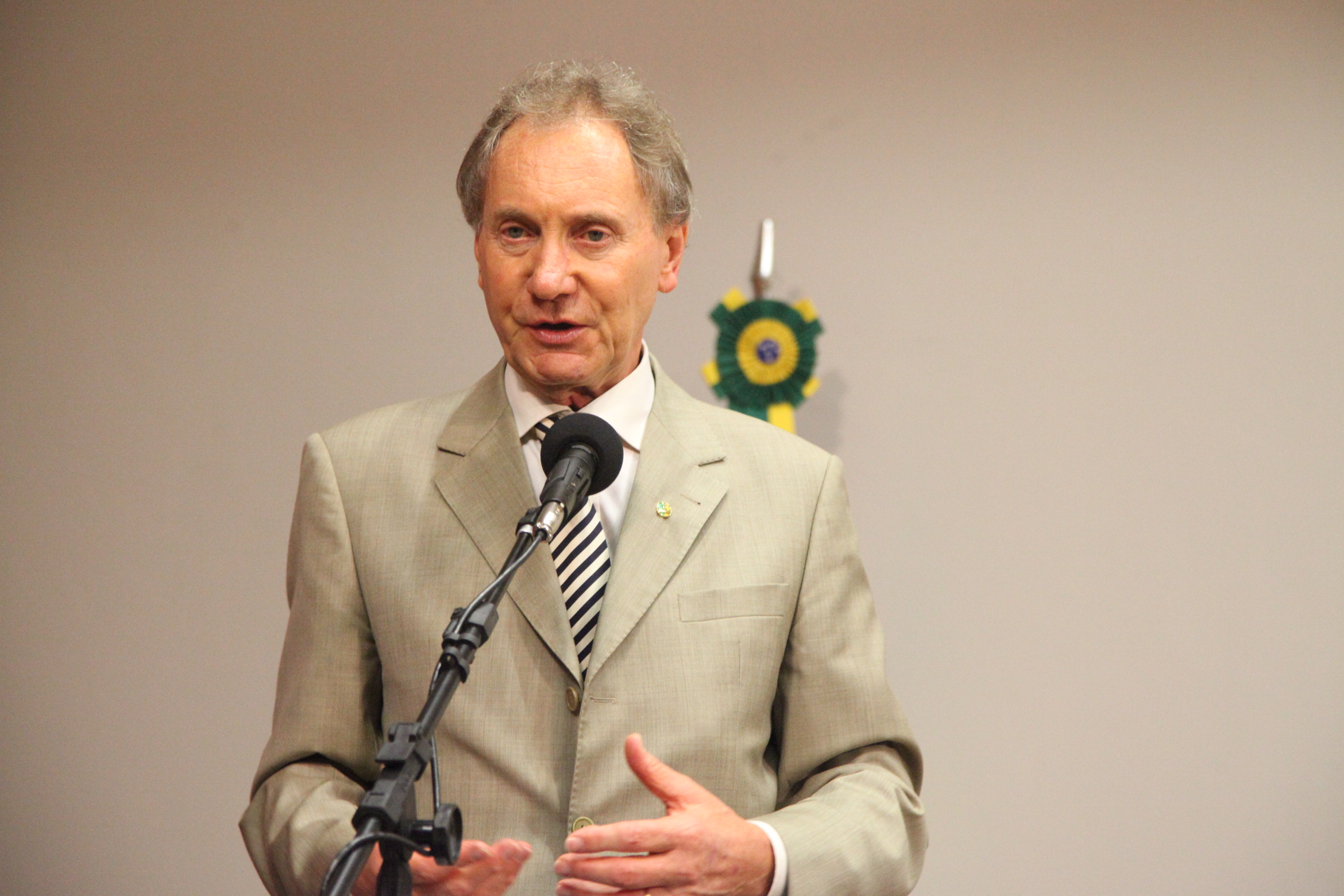 Sessão Solene em homenagem ao centenário de nascimento do ex-governador Jorge Lacerda realizada na Câmara dos Deputados Federais em Brasília. Foto: Fábio Queiroz / Agência AL