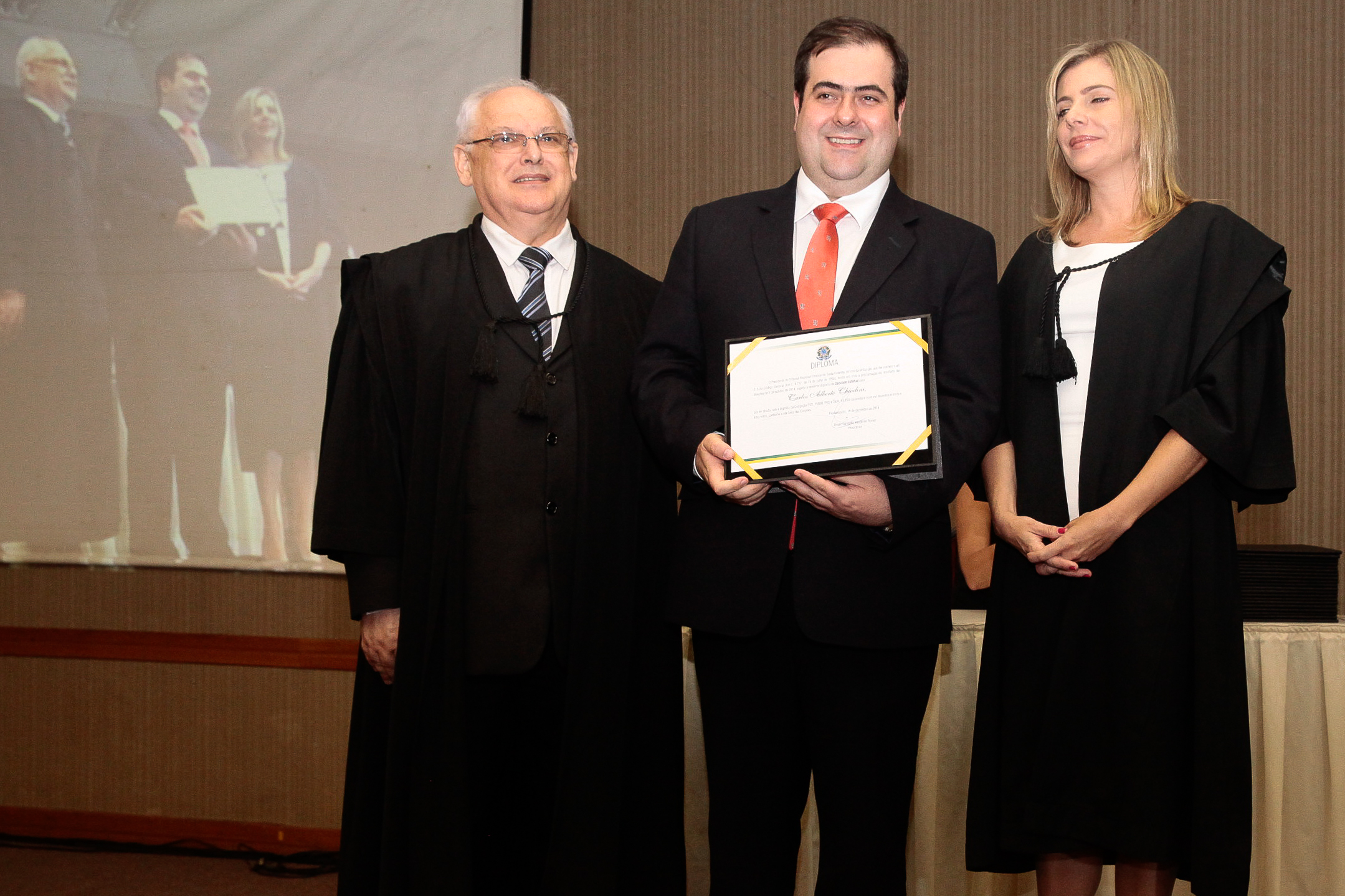 Diplomação.Deputado Carlos Chiodini (PMDB)  -  Foto: Miriam Zomer/Agência AL