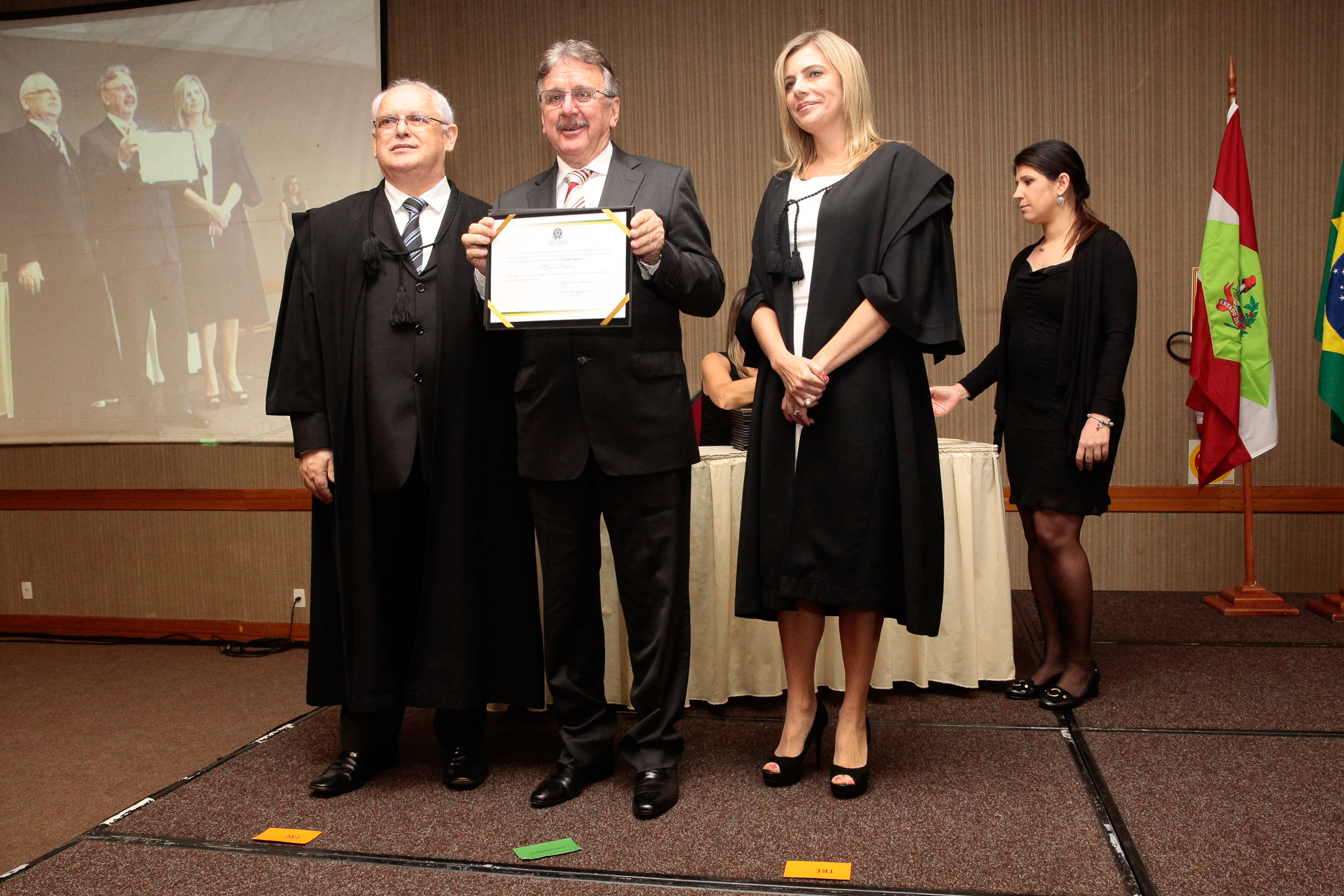 Diplomação. Deputado Moacir Sopelsa (PMDB)  -  Foto: Miriam Zomer/Agência AL