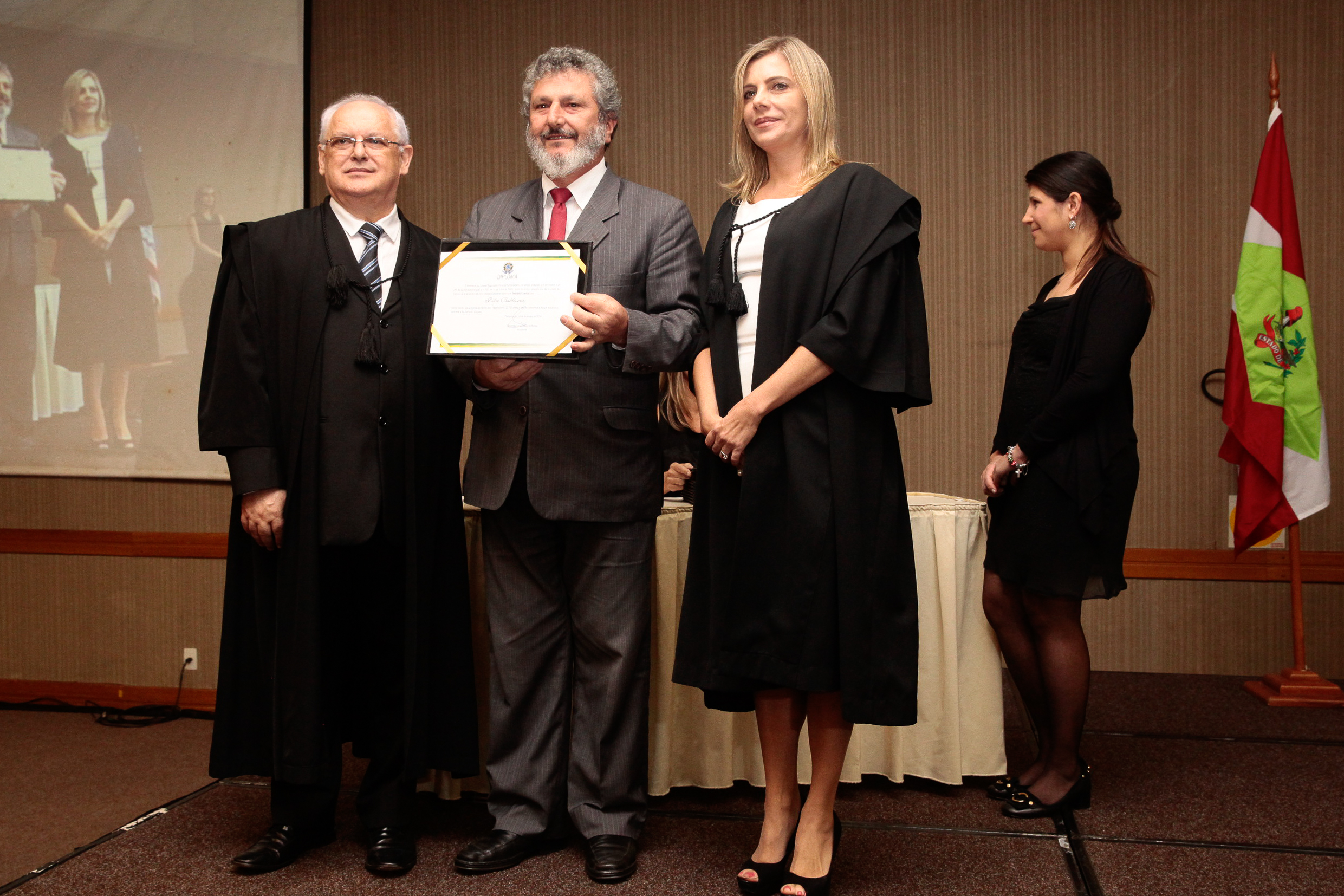 Diplomação. Deputado Padre Pedro Baldissera (PT)  -  Foto: Miriam Zomer/Agência AL