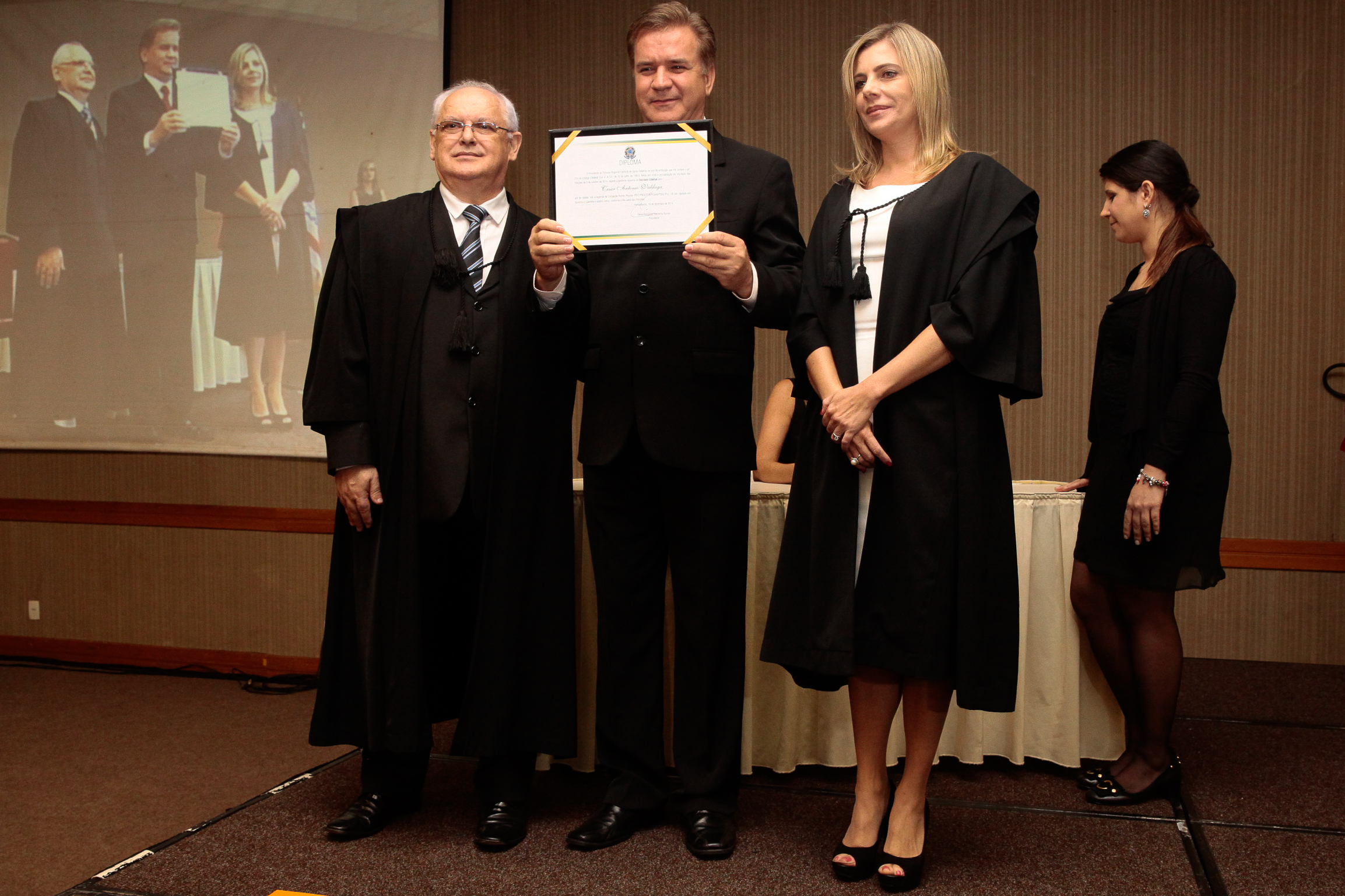 Diplomação. Deputado Cesar Antpnio Valduga (PC do B) -  Foto: Miriam Zomer/Agência AL