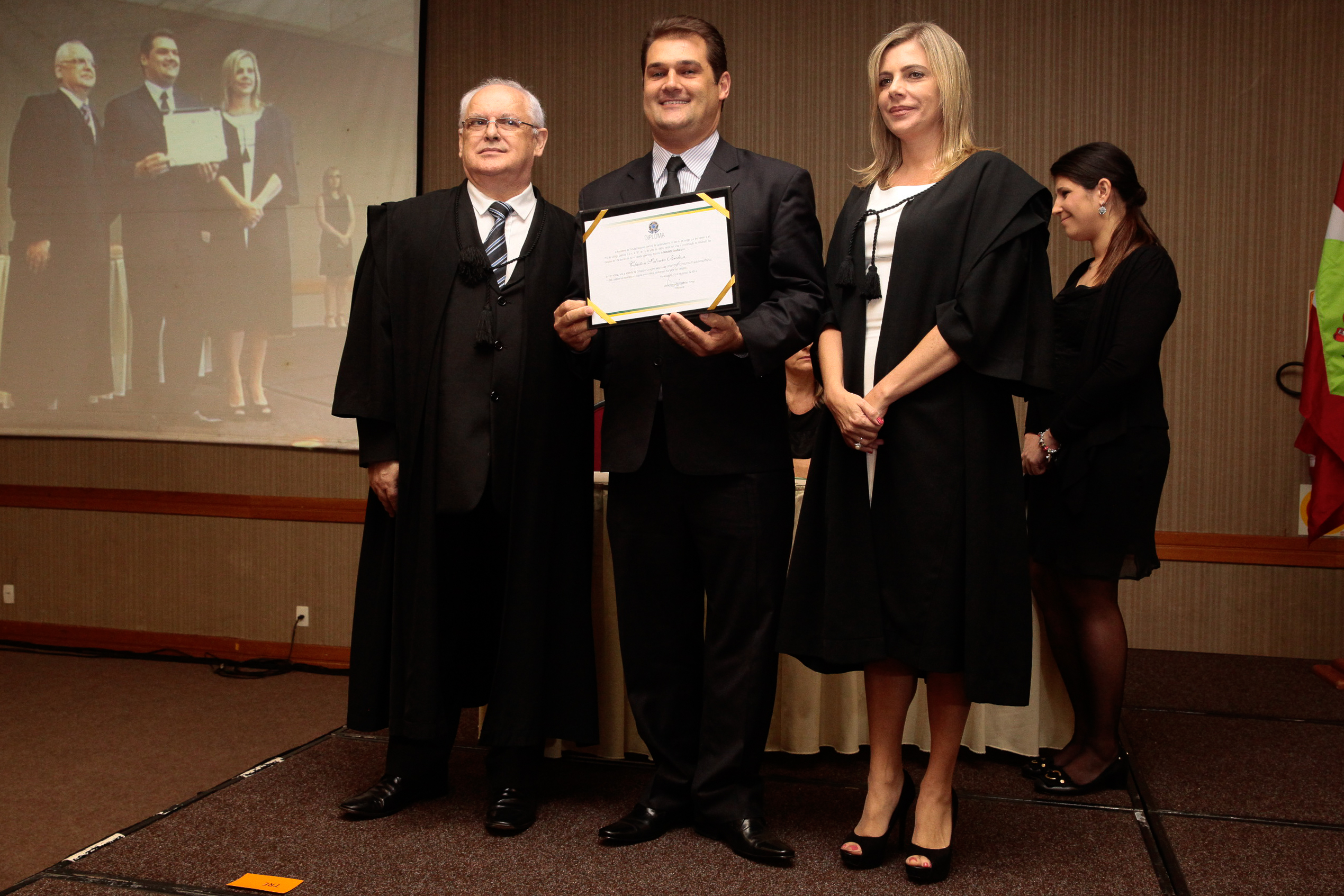 Diplomação. Deputado Claiton Salvaro Brolessi (PSB) -  Foto: Miriam Zomer/Agência AL