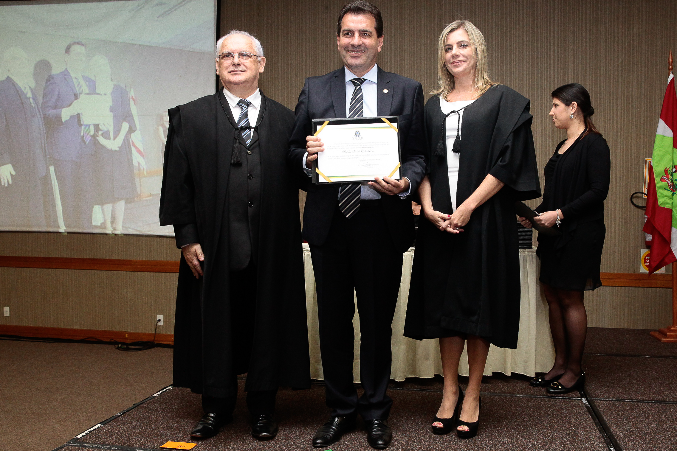 Diplomação. Deputado Valdir Cobalchini (PMDB) -  Foto: Miriam Zomer/Agência AL