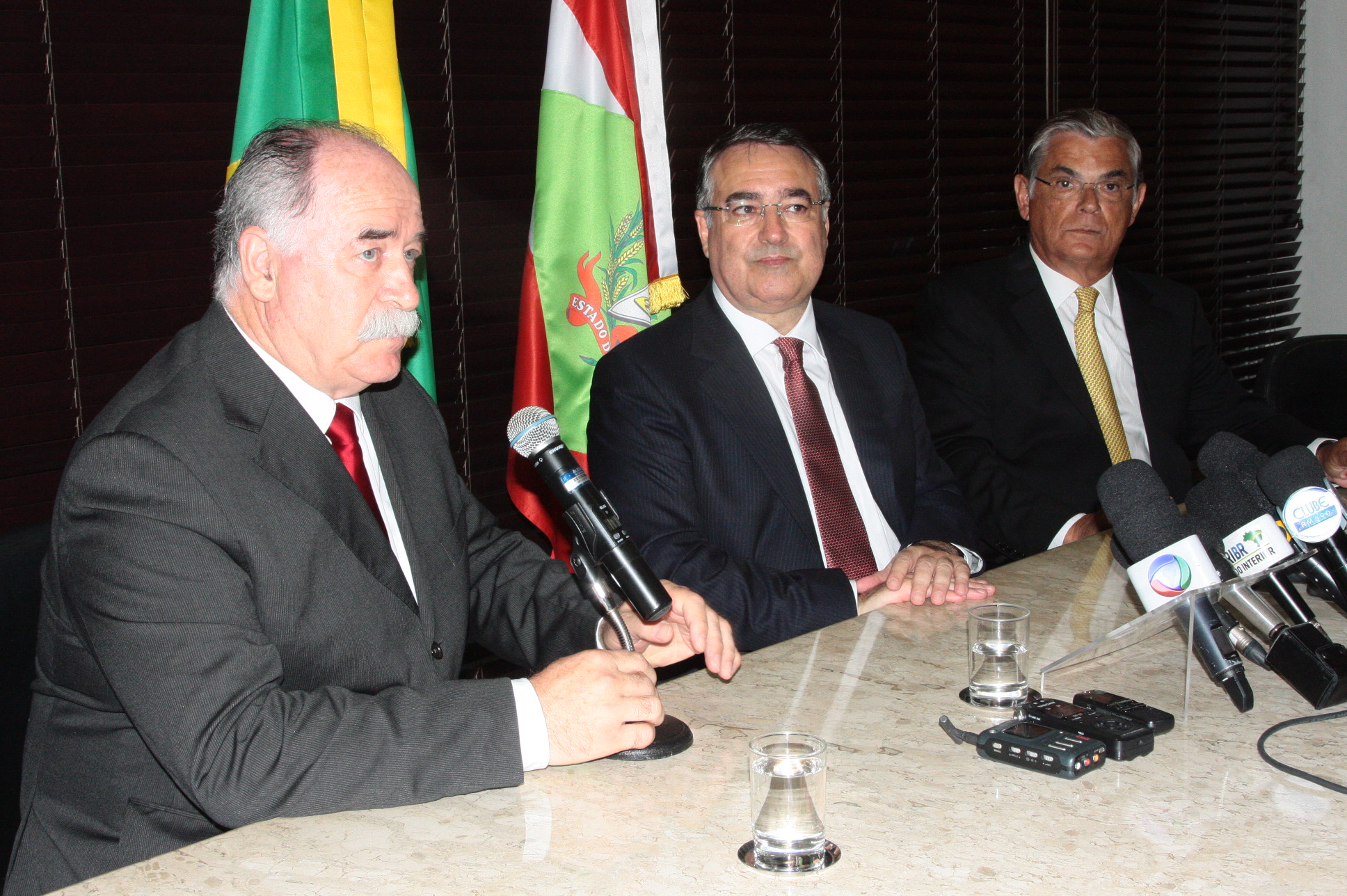 Coletiva com o Governador Raimundo Colombo. Foto: Eduardo Guedes de Oliveira/Agência AL