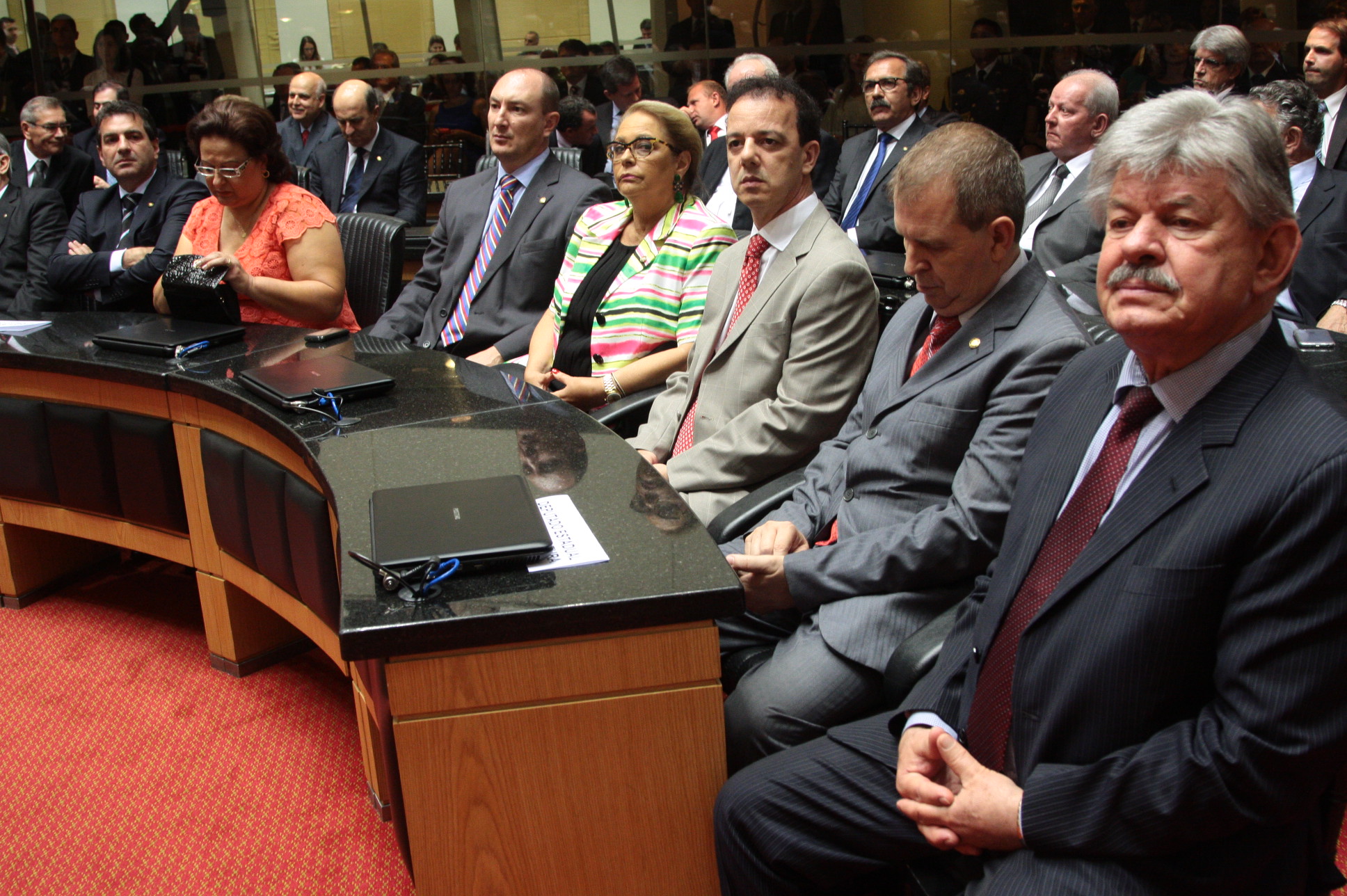 Sessão Solene de Posse do Governador e Vice Governador de Santa Catarina. Foto: Eduardo Guedes de Oliveira/Agência AL