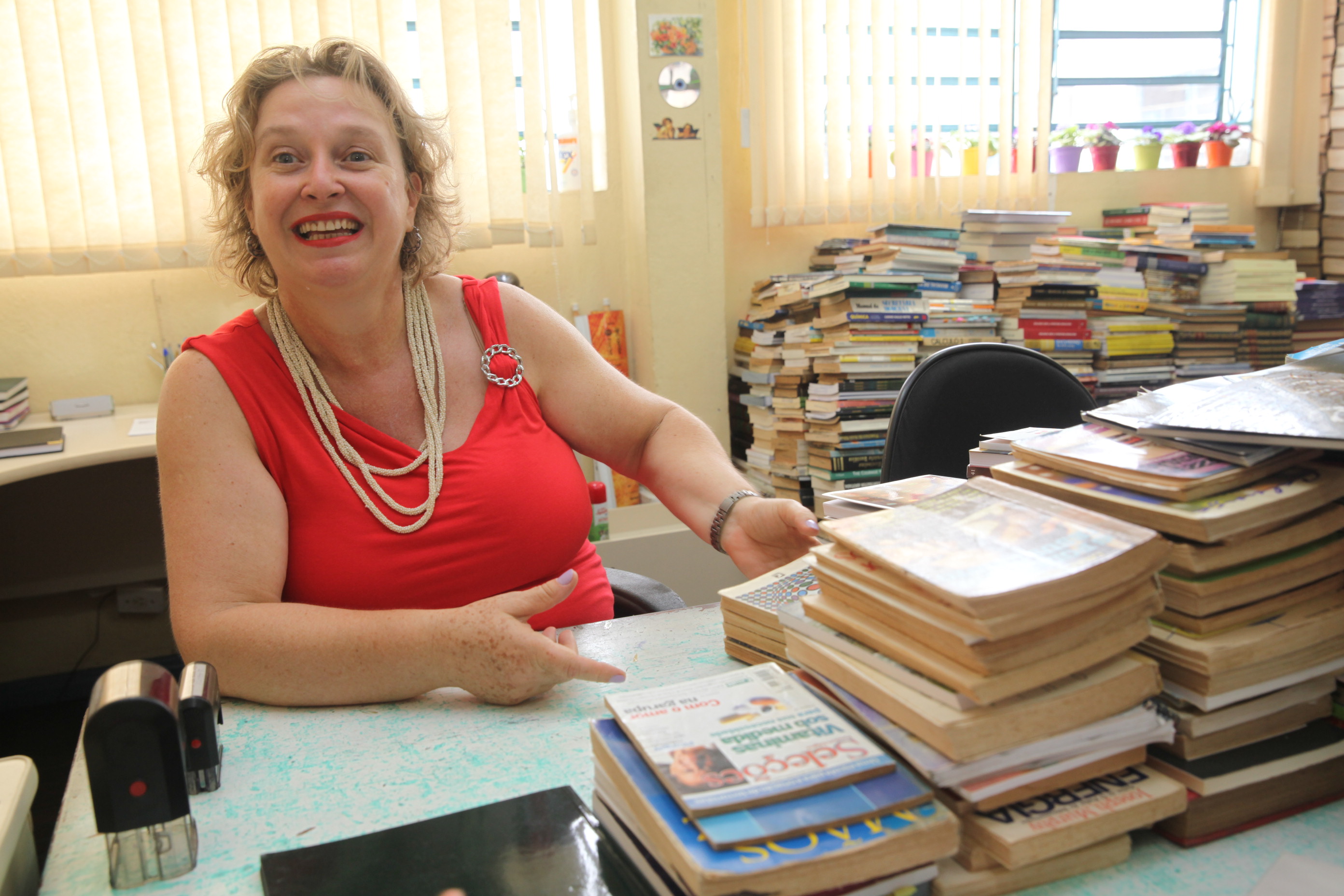 Rosânia Tomaz, Coordenadora do Projeto Floripa Letrada. Foto: Miriam Zomer/Agência AL
