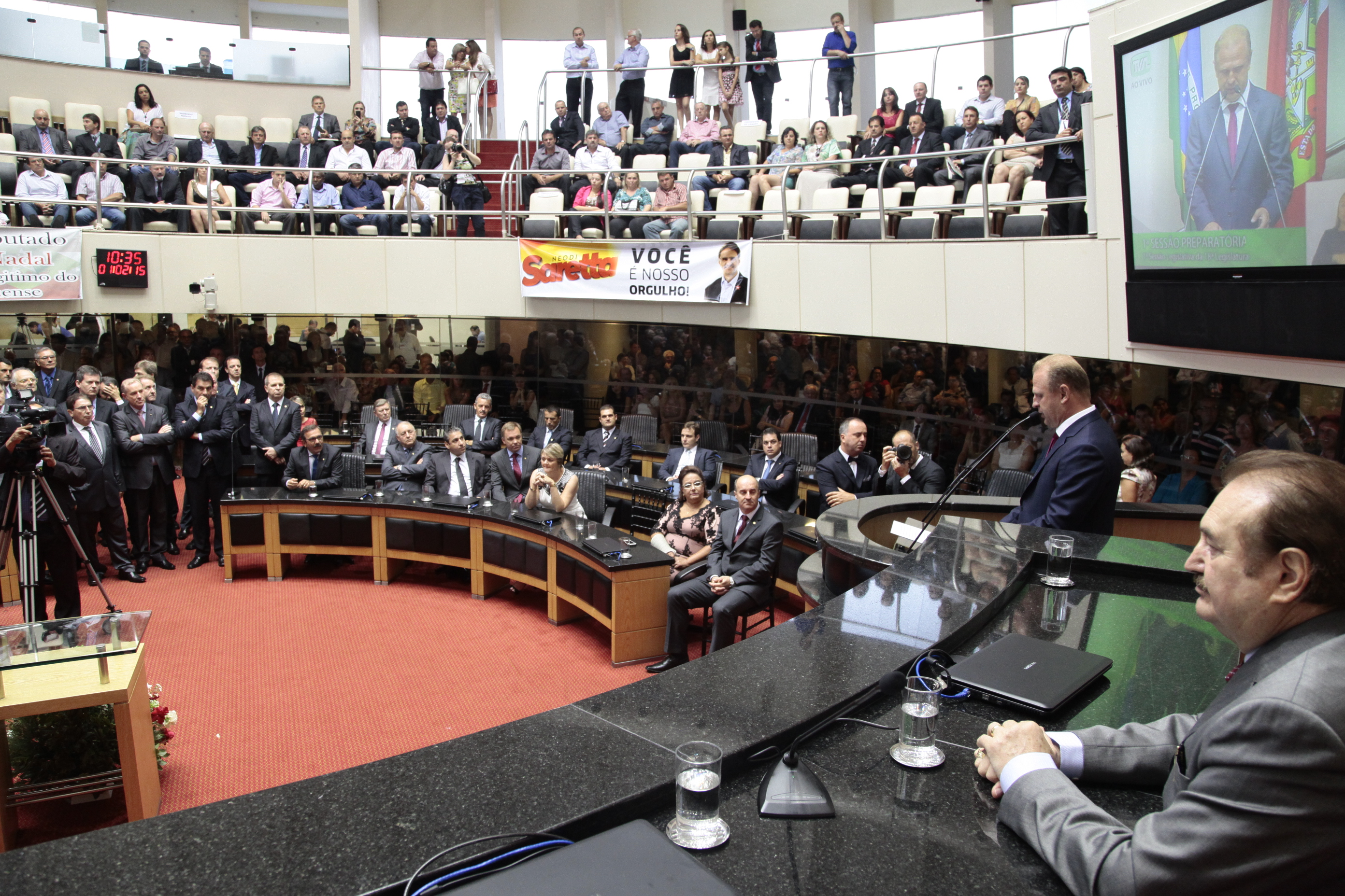 Gelson Merisio eleito Presidente da Assembleia Legislativa de SC. Foto: Miriam Zomer/Agência AL