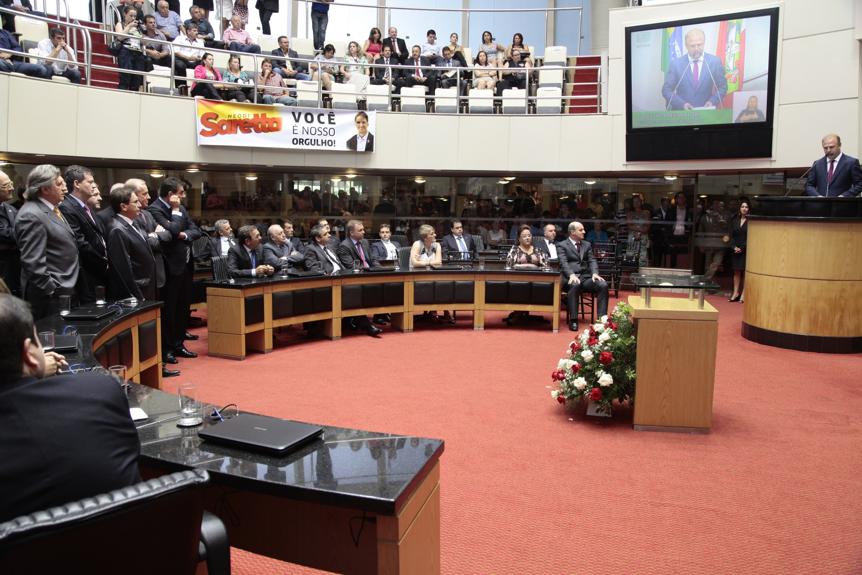 Gelson Merisio eleito Presidente da Assembleia Legislativa de SC. Foto: Miriam Zomer/Agência AL