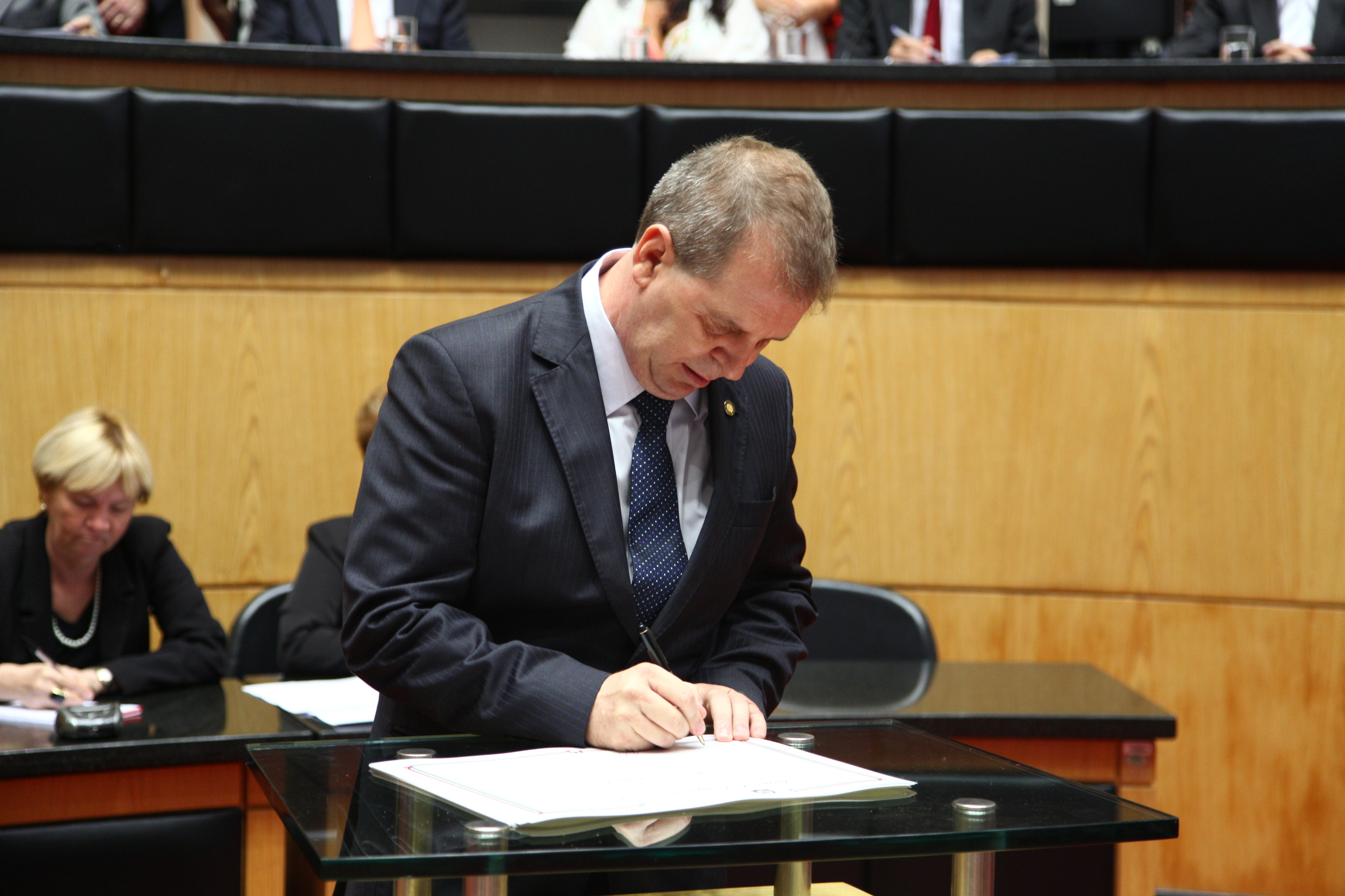 Juramento, Assinatura e Posse dos Deputados. Dep. Mauricio Eskudlark (PSD) - Foto: Solon Soares/Agência AL