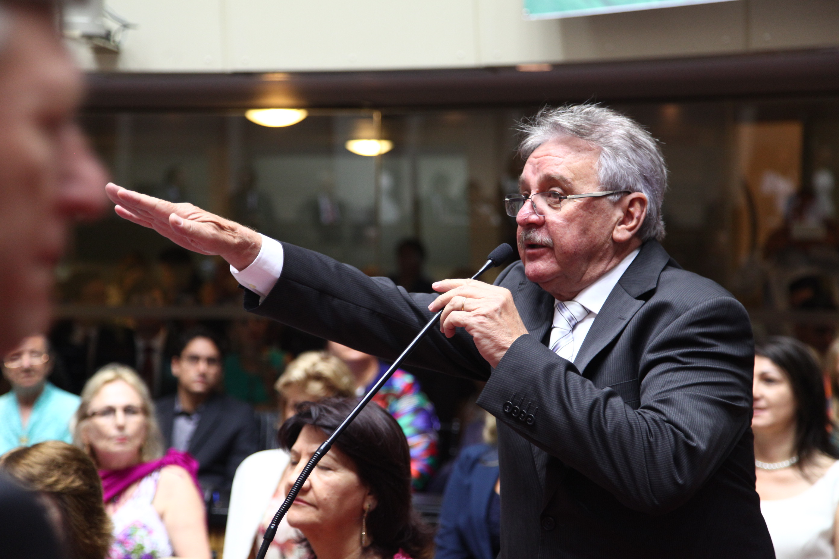 Juramento, Assinatura e Posse dos Deputados. Dep. Moacir Sopelsa (PMDB) -  Foto: Solon Soares/Agência AL